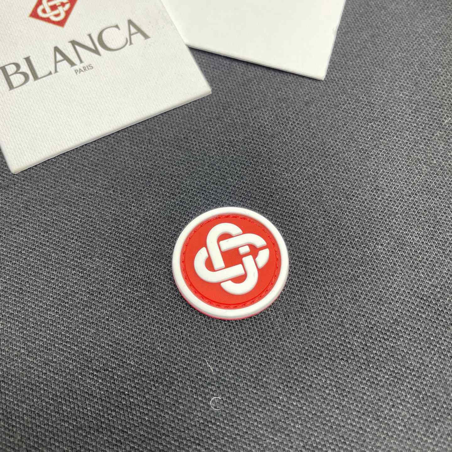 Casablanca Laurel Pique Short Sleeve Polo Shirt    c1098 - DesignerGu