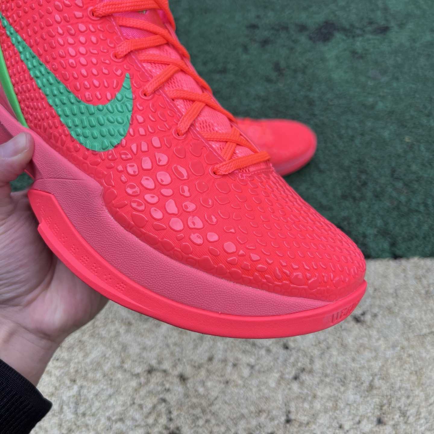Nike Zoom Kobe 6 Protro “Reverse All-Star” Custom Basketball Shoes Red/Green  - DesignerGu