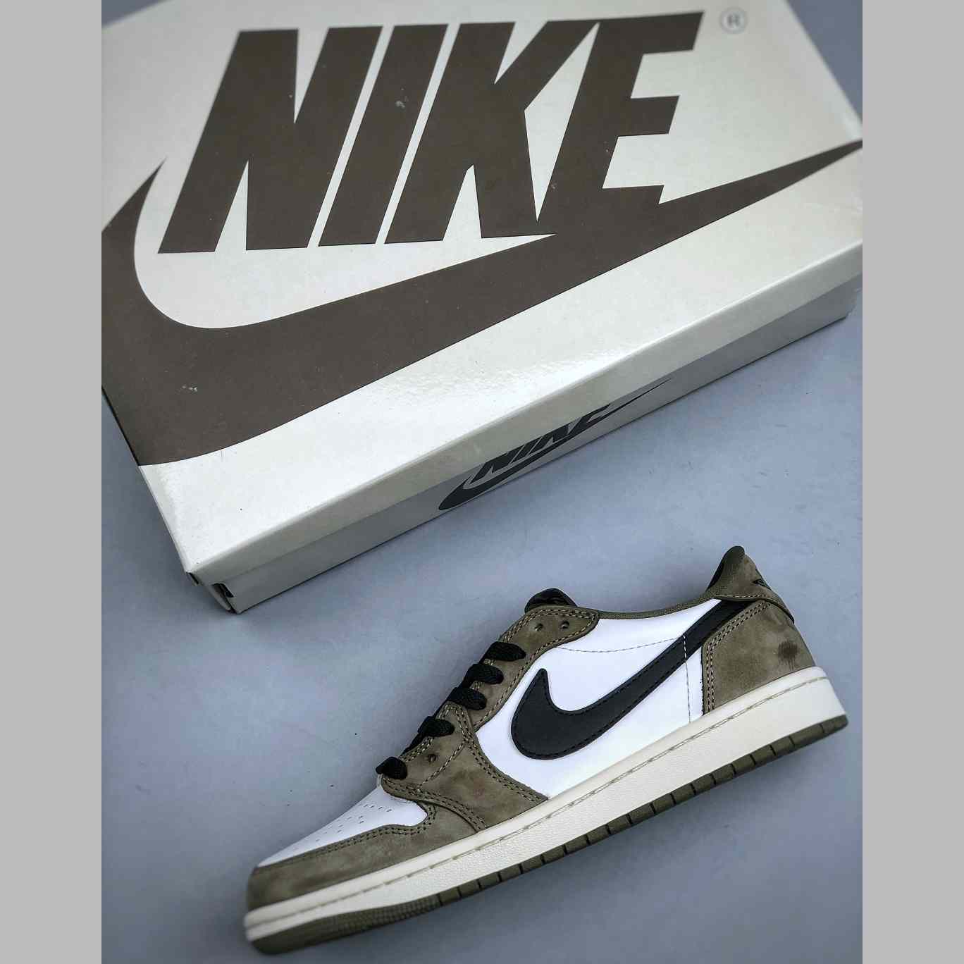 Air Jordan 1 Low OG “Medium Olive” HQ6998-200 - DesignerGu