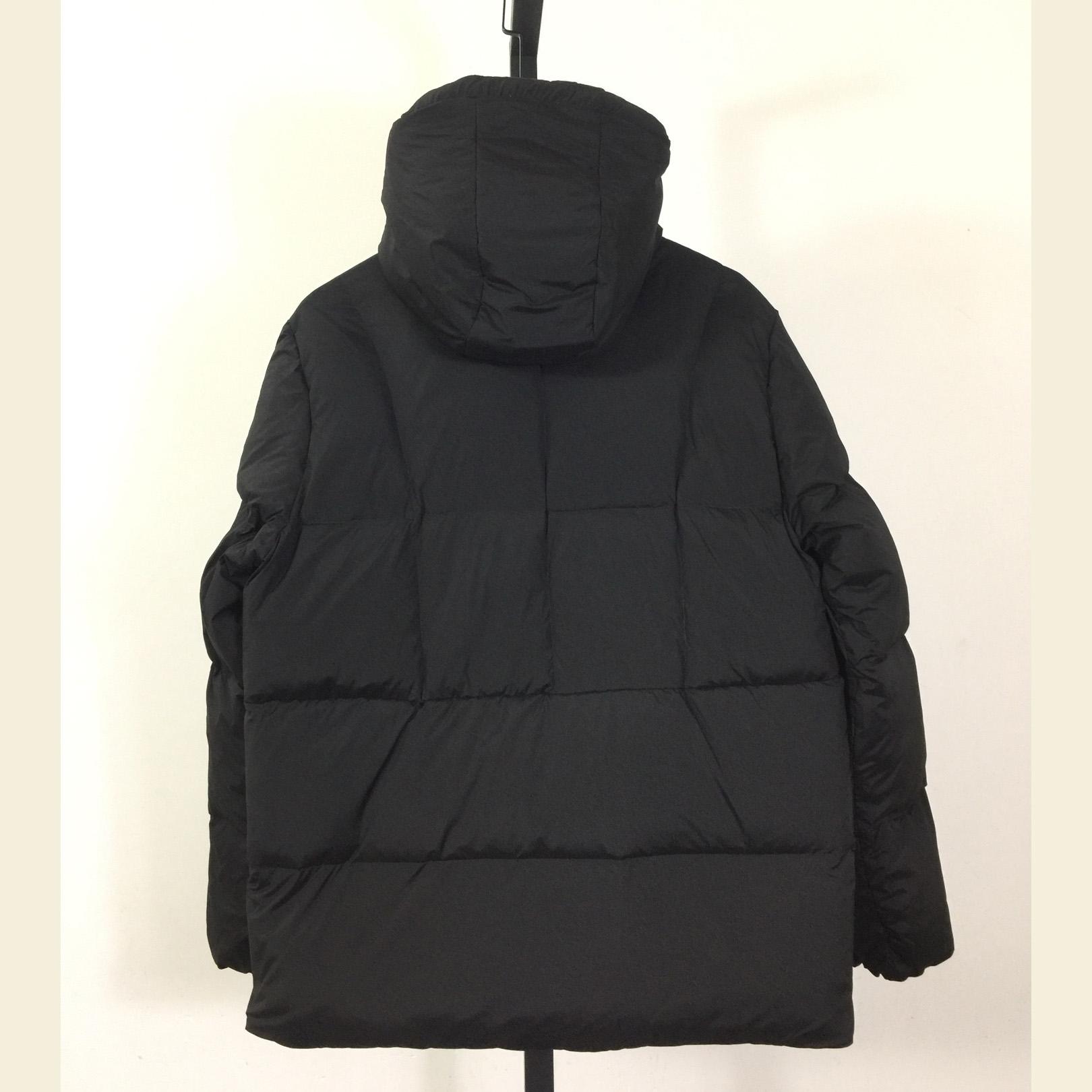 Moncler Fusain Hooded Short Down Jacket - DesignerGu