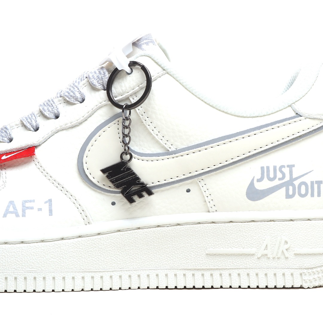 Nike Air Force 1 ’07 Low “White Silver Red-Label” CS5288-043 - DesignerGu