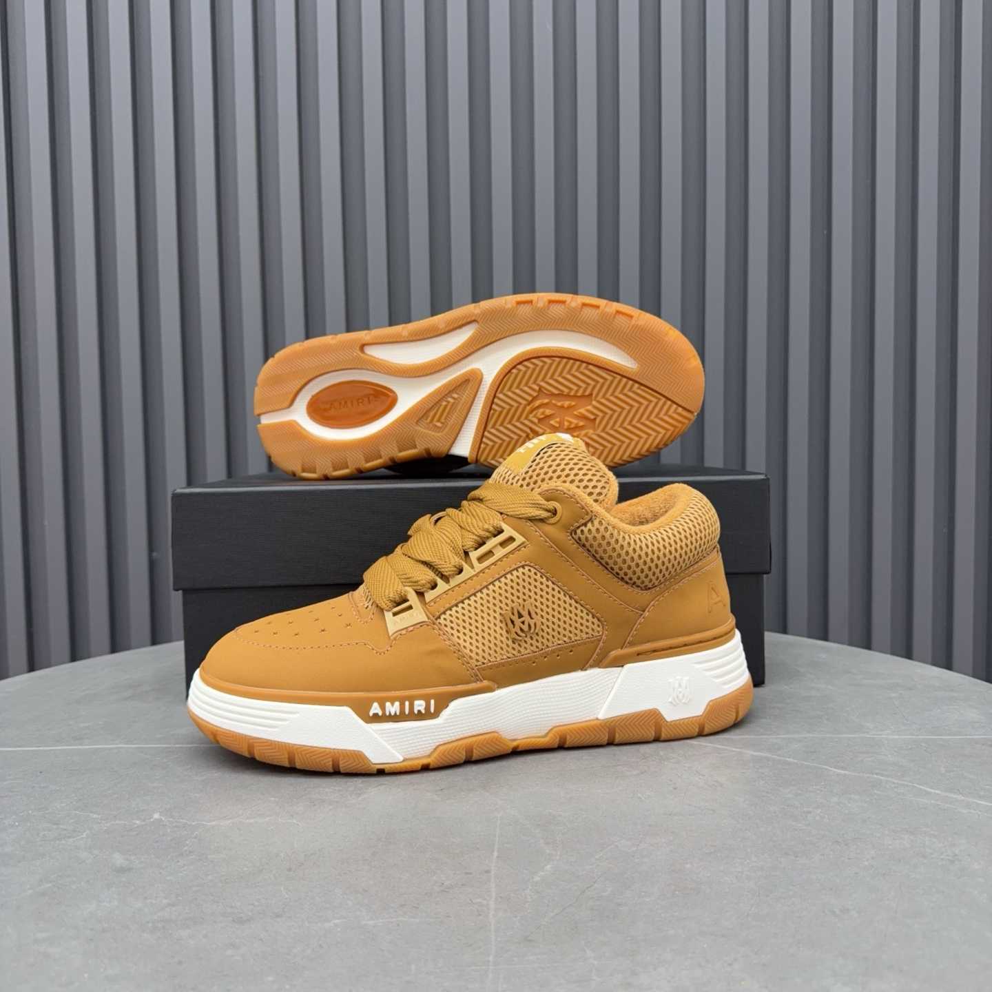 Amiri MA-1 "Wheat Beige" Sneakers - DesignerGu