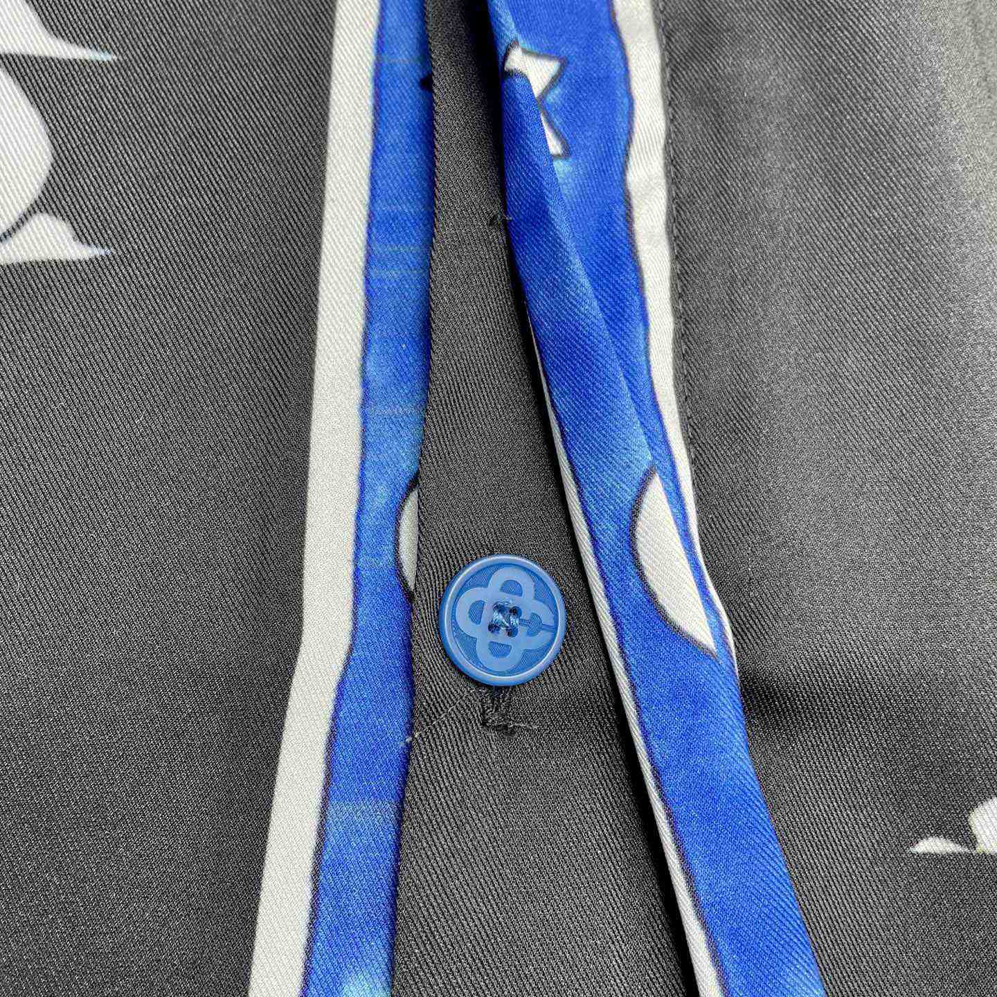 Casablanca The Four Elements Long Sleeve Silk Shirt   CA3546 - DesignerGu