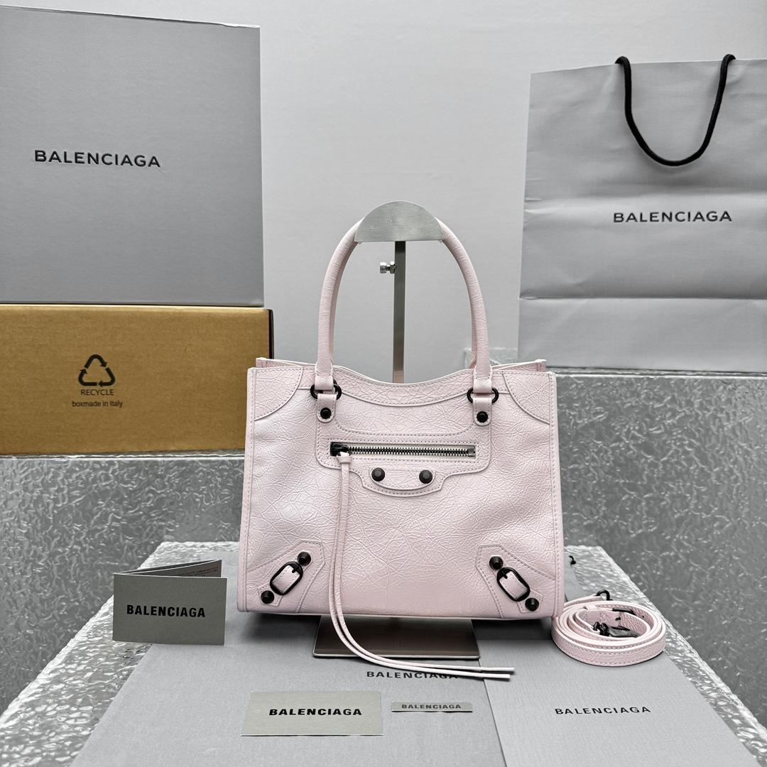 Balenciaga Le City Tote Bag Mini In Petal Pink - DesignerGu