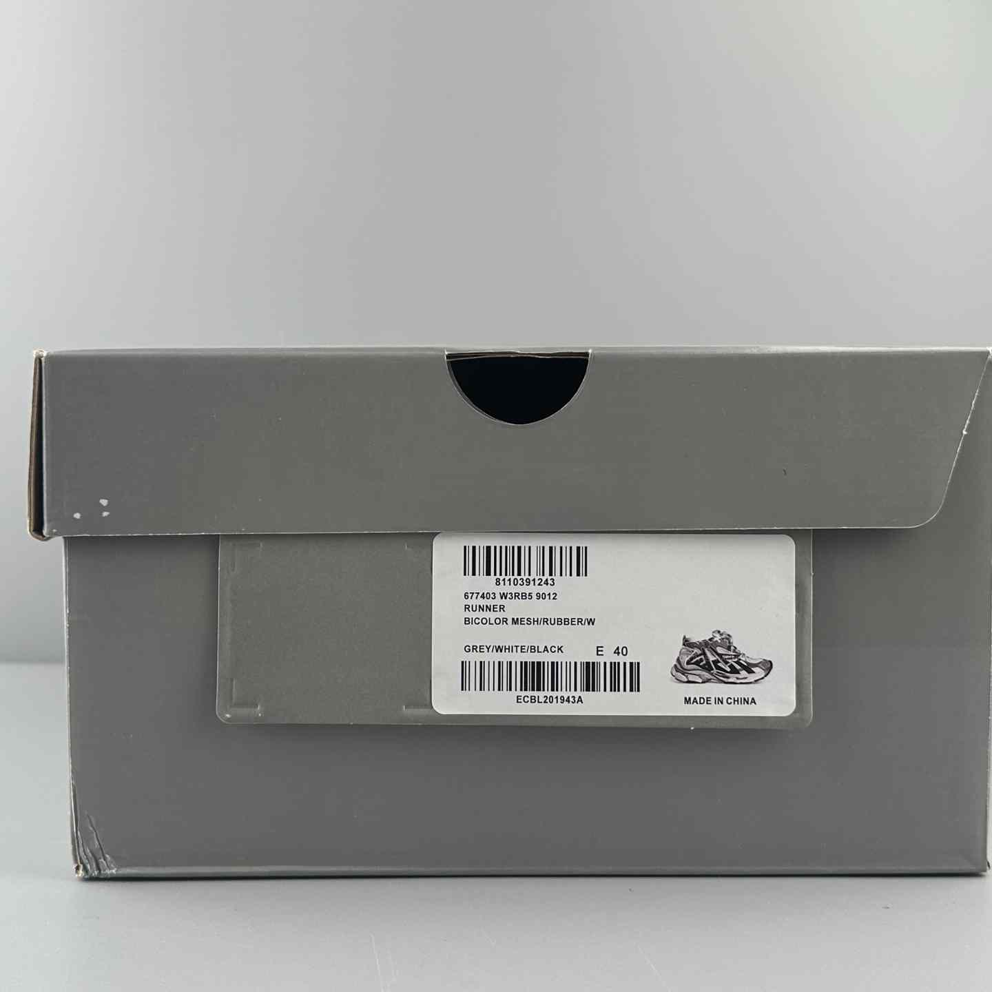 Balenciaga Runner Sneaker In Grey, White And Black - DesignerGu