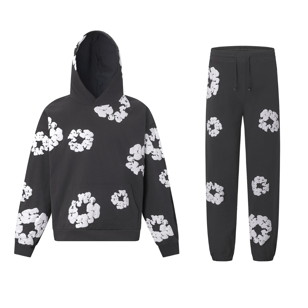 Denim Tears Cotton Hoodie And Sweatpant - DesignerGu