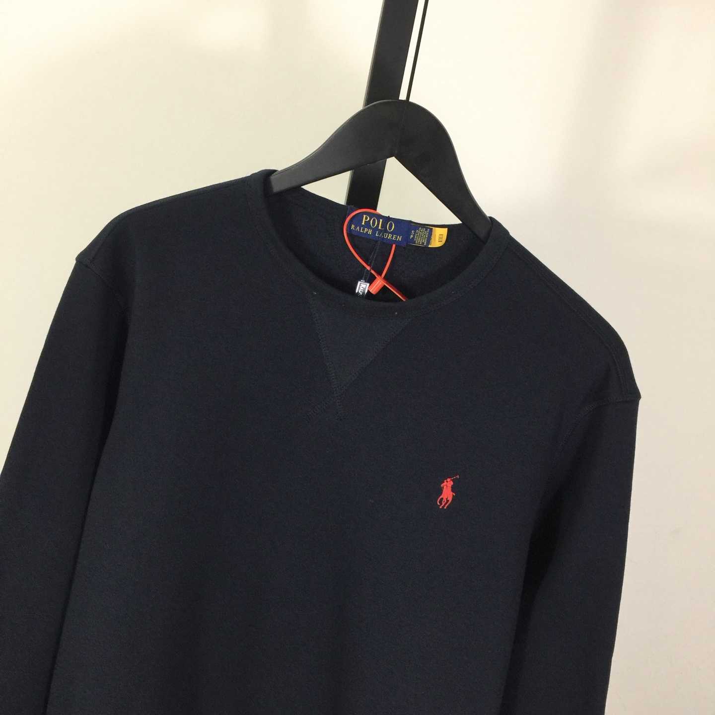 Ralph Lauren navy-blue Cotton-blend Crewneck - DesignerGu