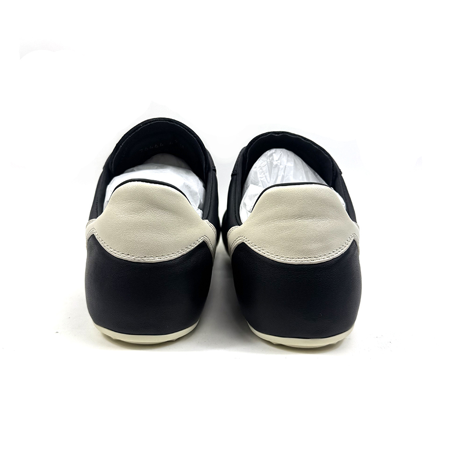 Rick Owens Minimal Sneak Leather Panel Sneakers - DesignerGu