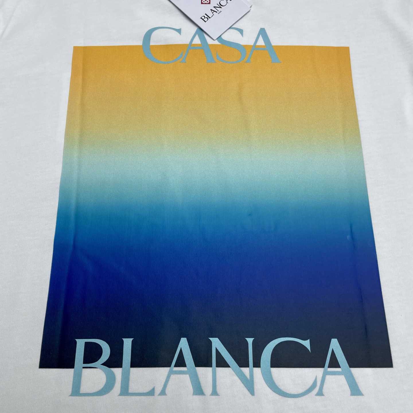 Casablanca Gradient Square Short Sleeve T-Shirt   C1102 - DesignerGu