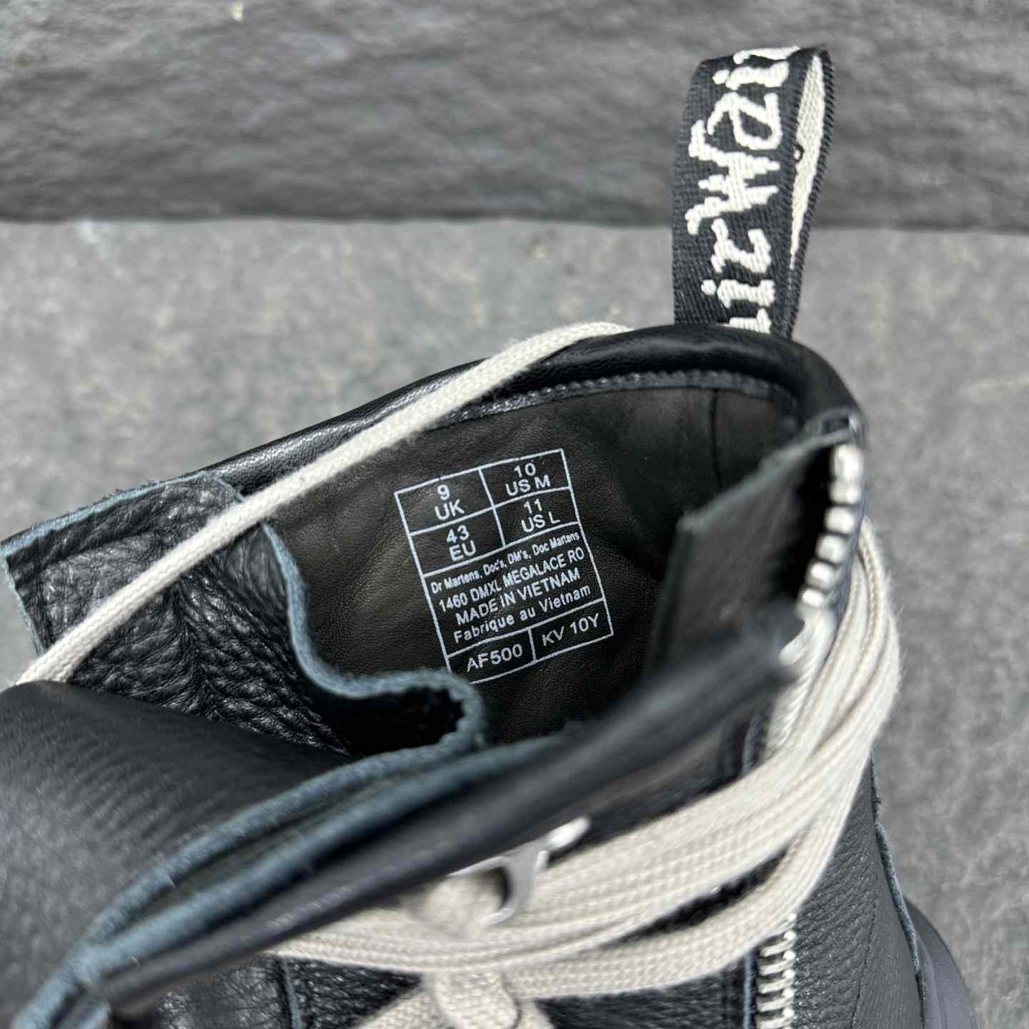 Dr. Martens x Rick Owens 1460 DMXL Mega Lace Boot - DesignerGu