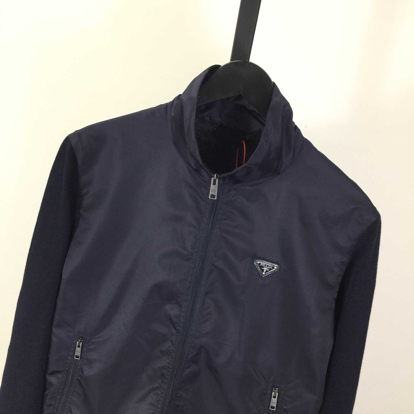 Prada Superfine Wool Zipper Cardigan - DesignerGu