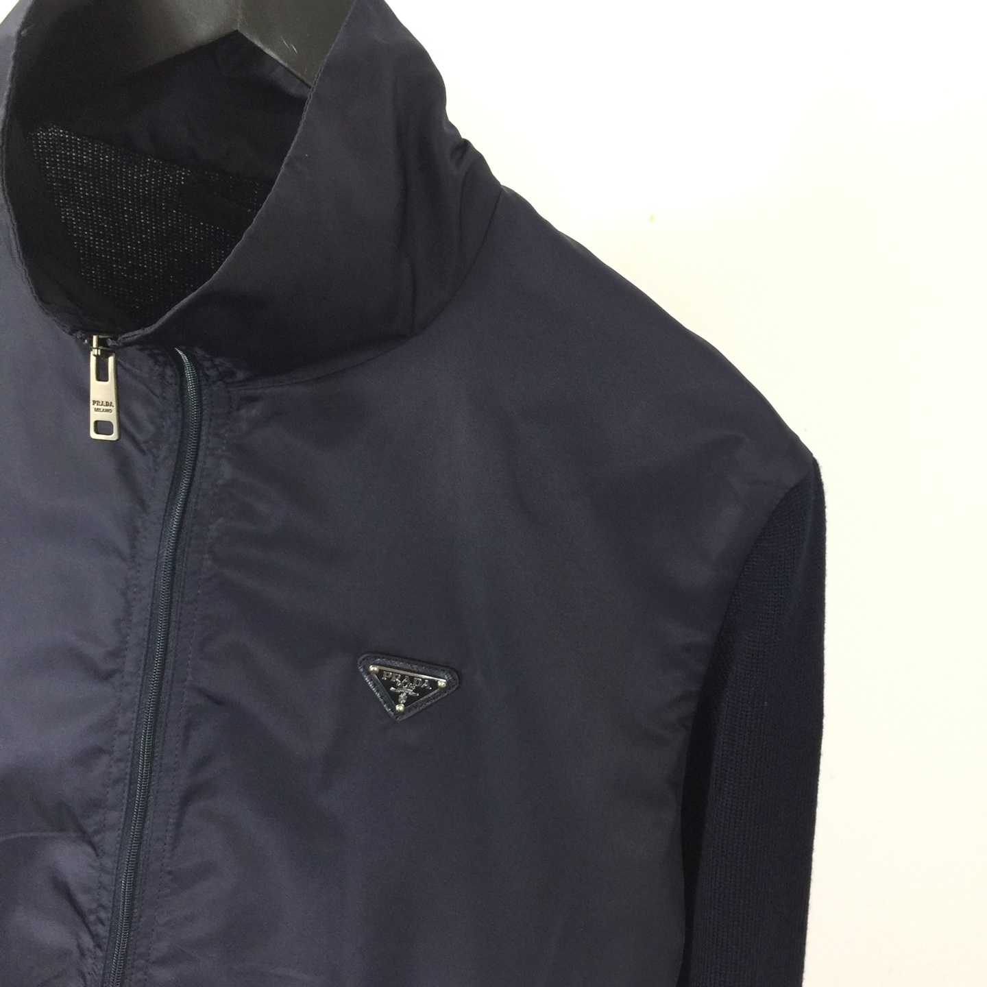 Prada Superfine Wool Zipper Cardigan - DesignerGu