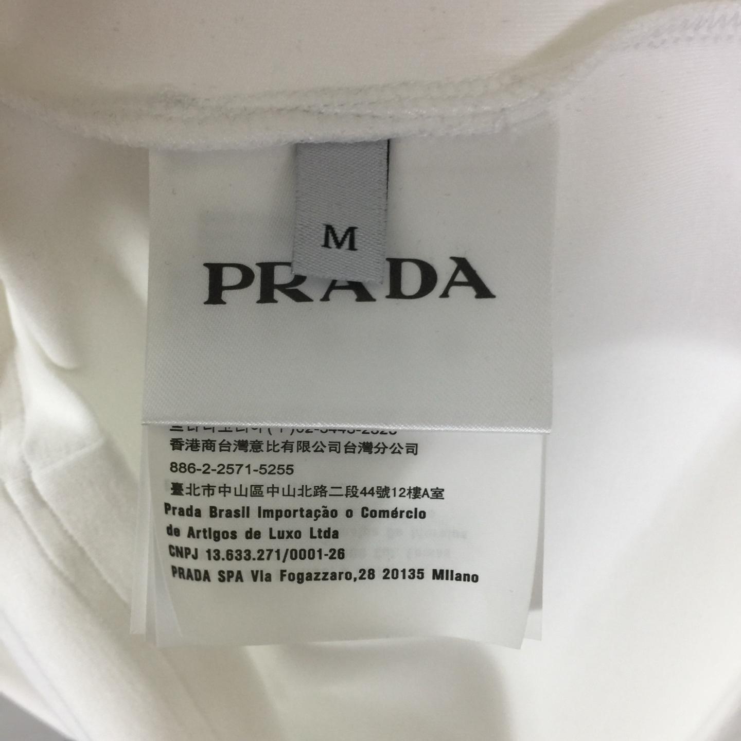 Prada Logo Cotton Tee - DesignerGu
