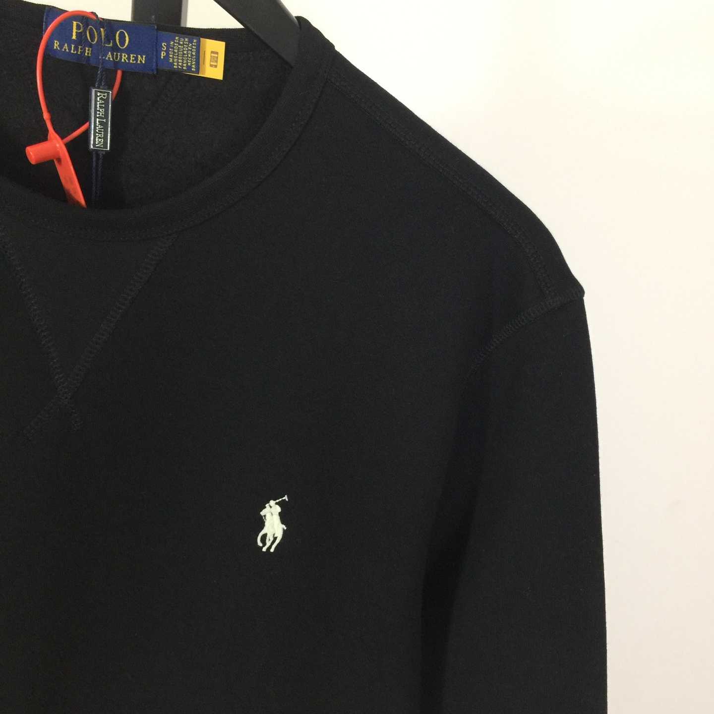 Ralph Lauren Black Cotton-blend Crewneck - DesignerGu