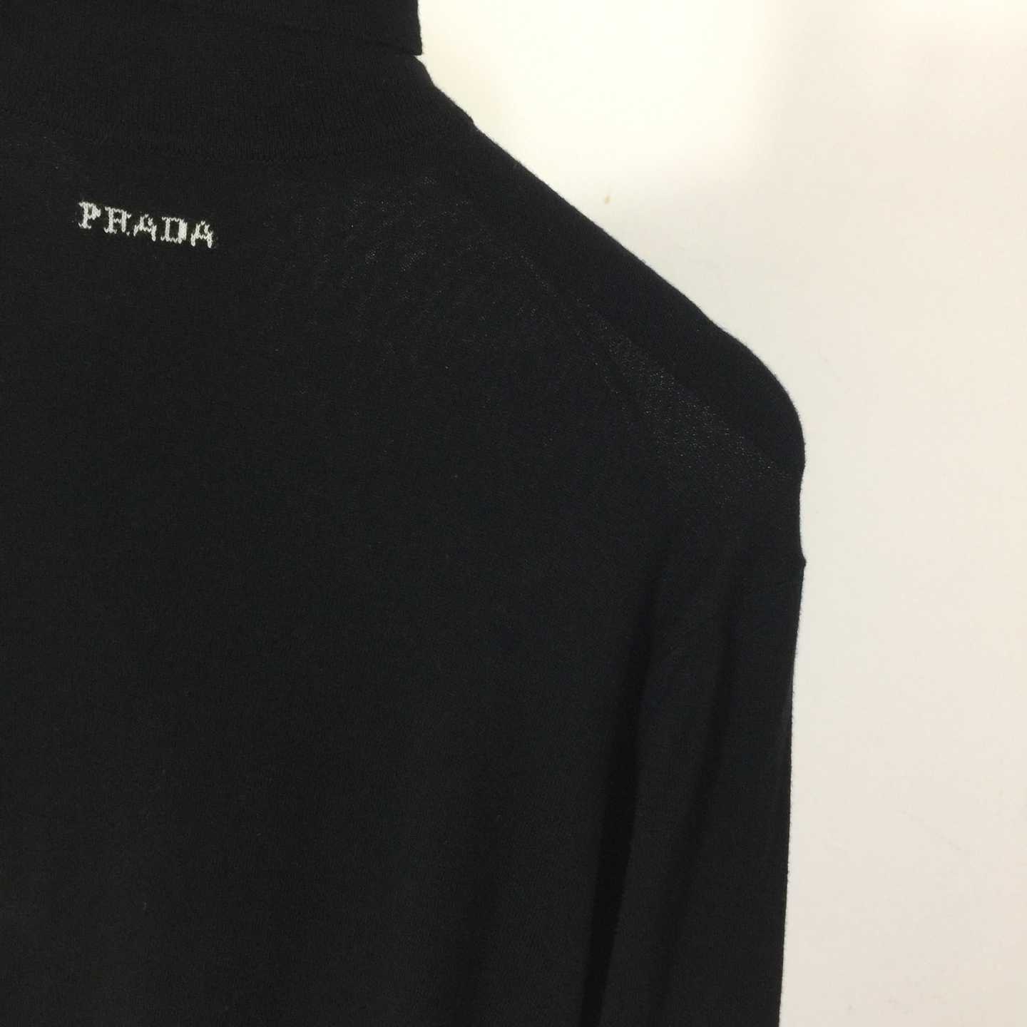 Prada Black Wool Turtleneck - DesignerGu