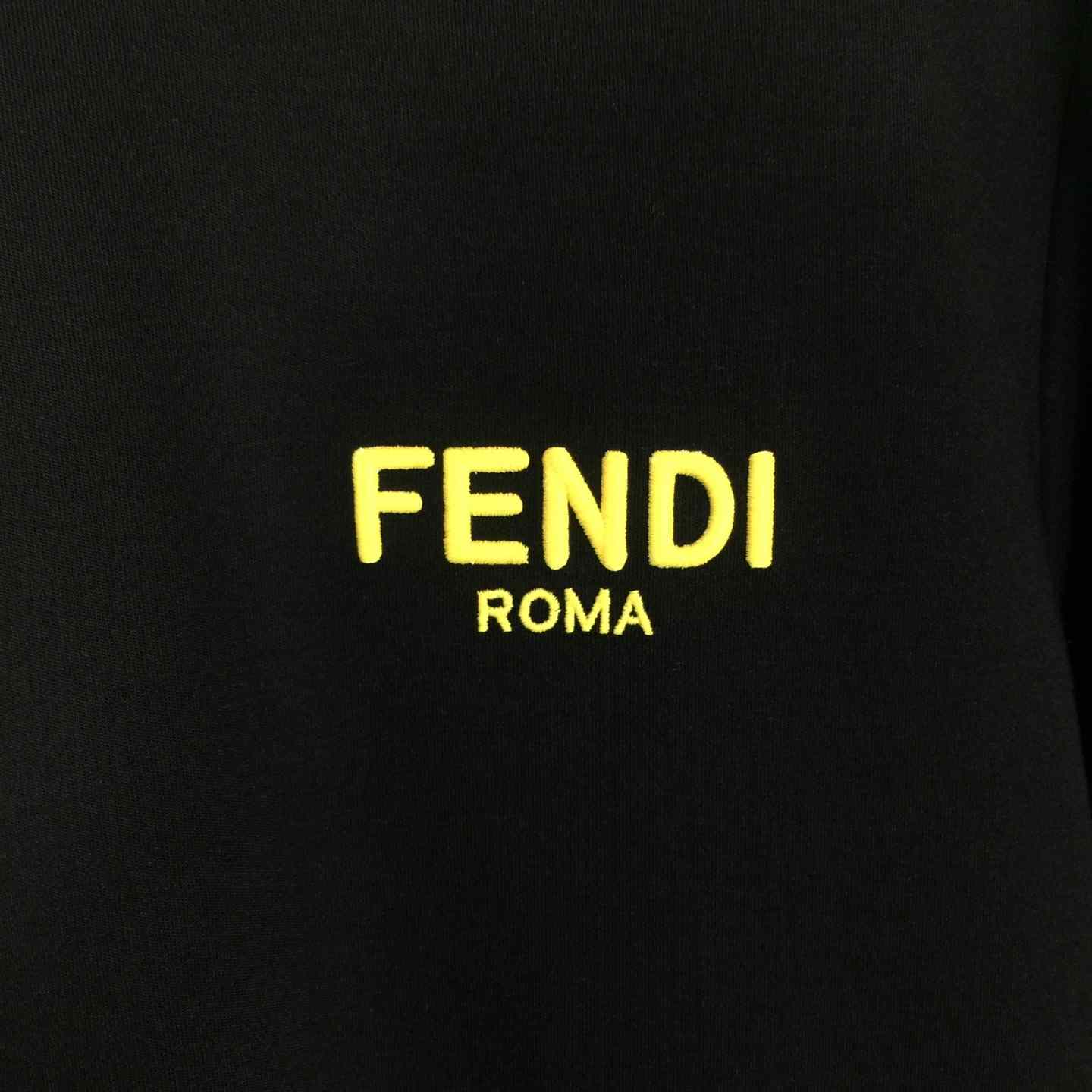 Fendi Cotton Jersey T-shirt  - DesignerGu