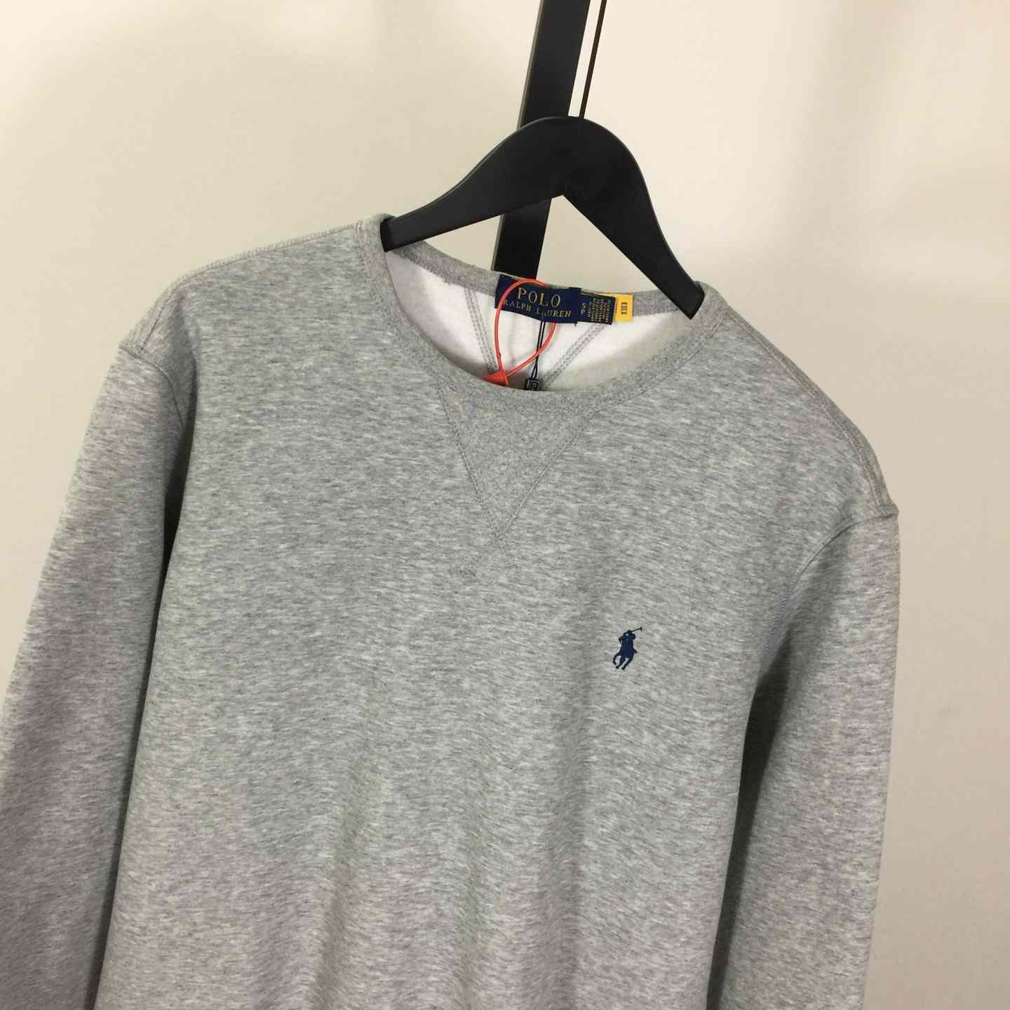 Ralph Lauren Grey Cotton-blend Crewneck - DesignerGu