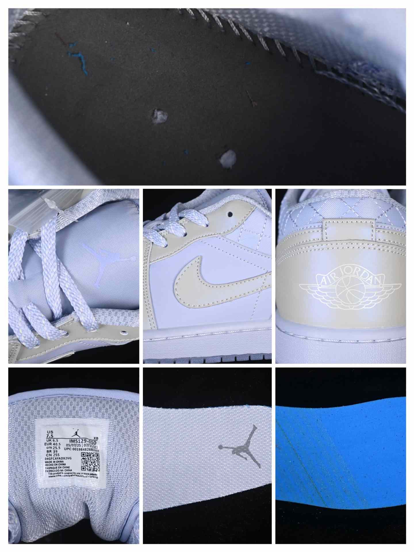  Air Jordan 1 Low “Royal Plaid” – IM5129-010  - DesignerGu