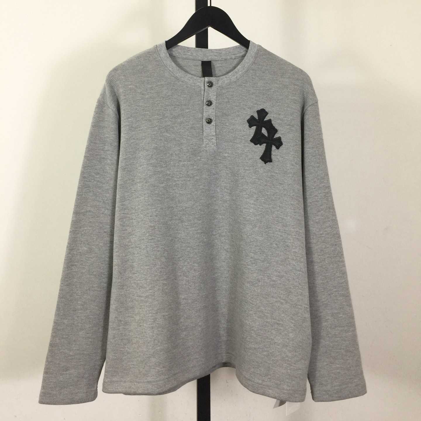 Chrome Hearts Waffle Henley Collar Long Sleeves - DesignerGu