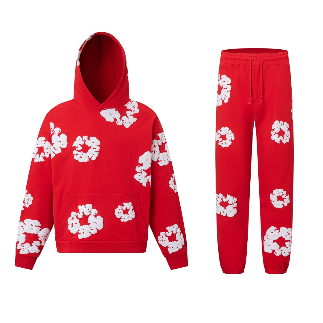 Denim Tears Cotton Hoodie And Sweatpant - DesignerGu