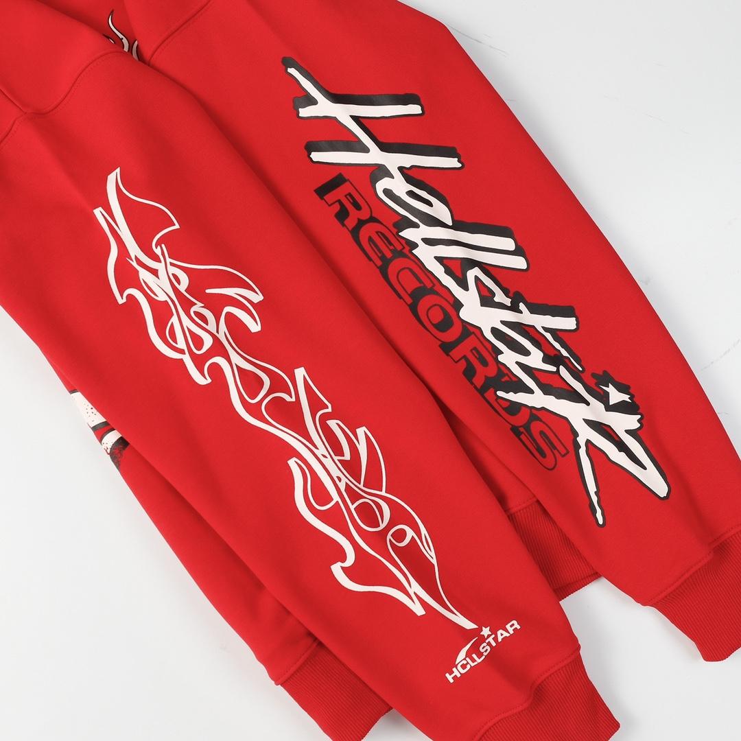 Hellstar Cotton Hoodie And Sweatpant - DesignerGu