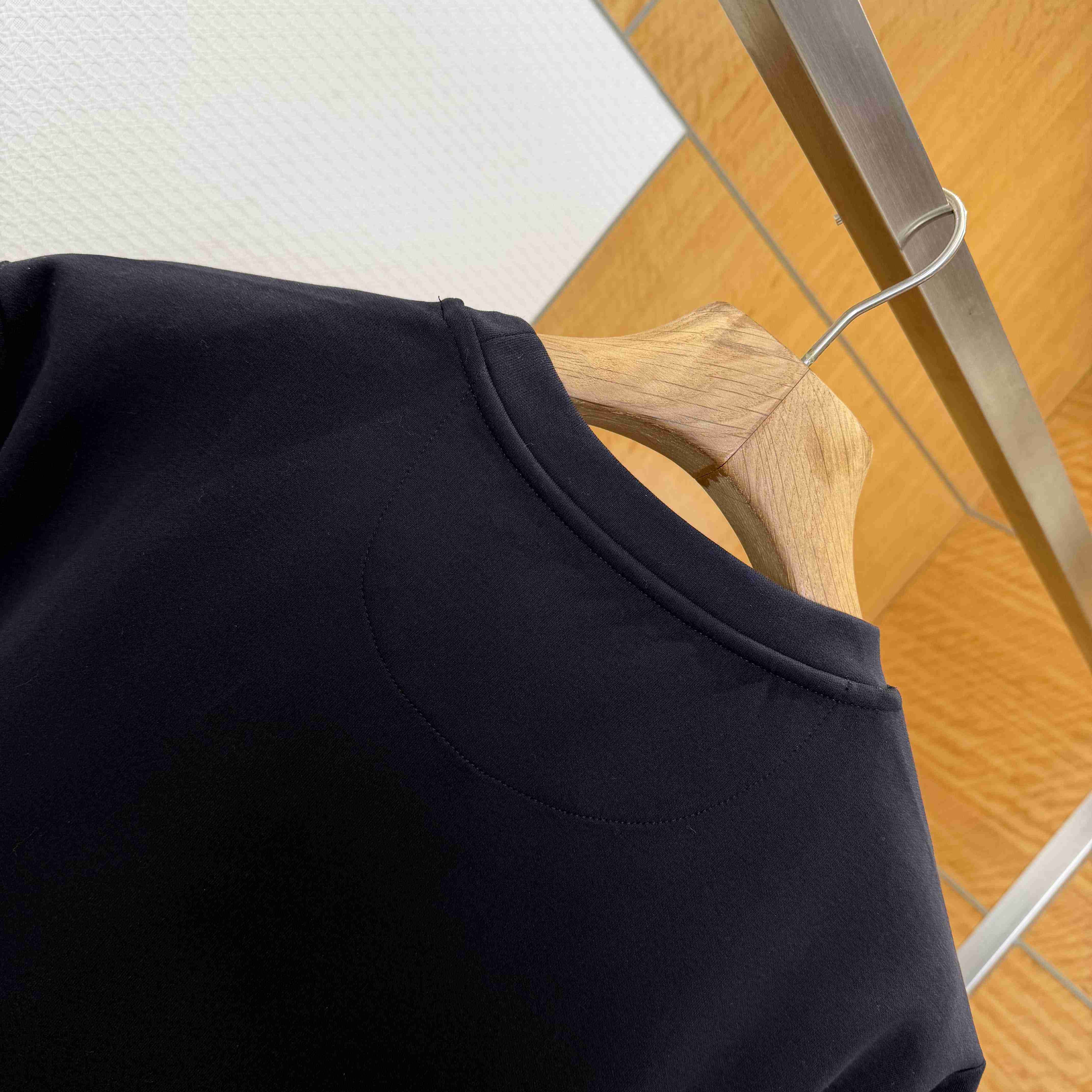 Fendi Dark Blue Cotton T-shirt - DesignerGu