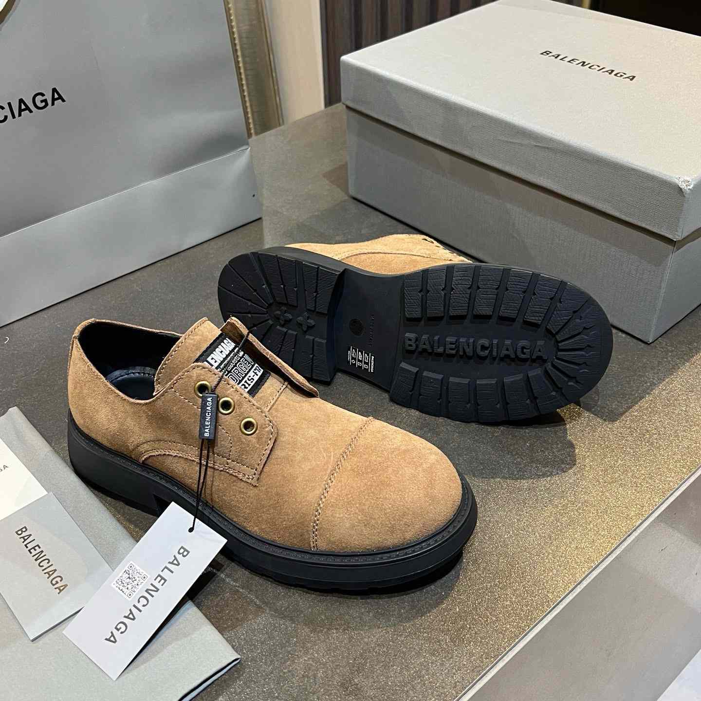 Balenciaga Gray Truck Derby - DesignerGu