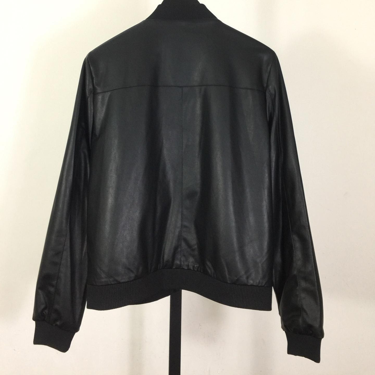 Prada Leather Bomber Jacket - DesignerGu