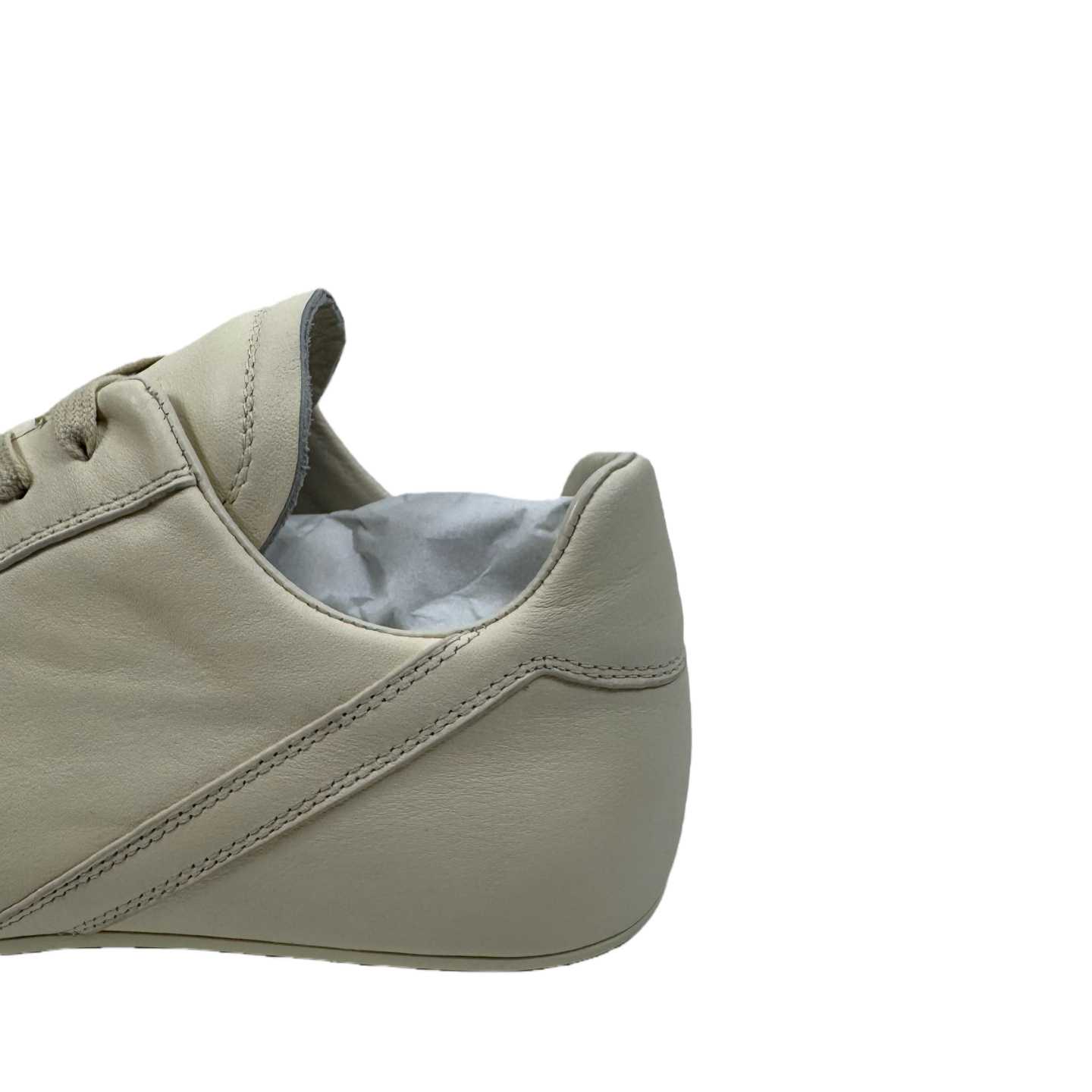 Rick Owens Minimal Sneak Leather Panel Sneakers - DesignerGu