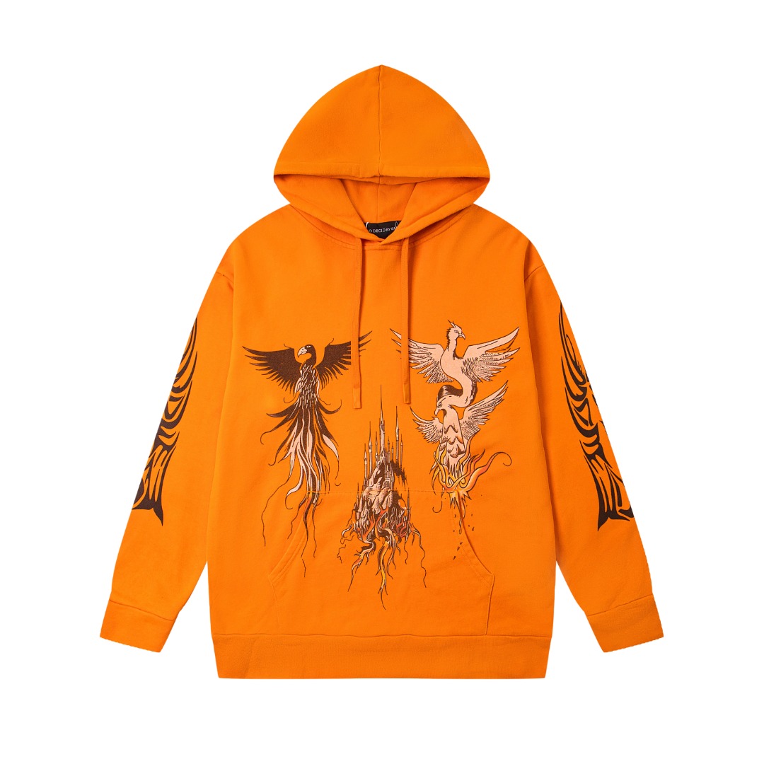 Who Decides War Nefarious Bird-print Hoodie - DesignerGu