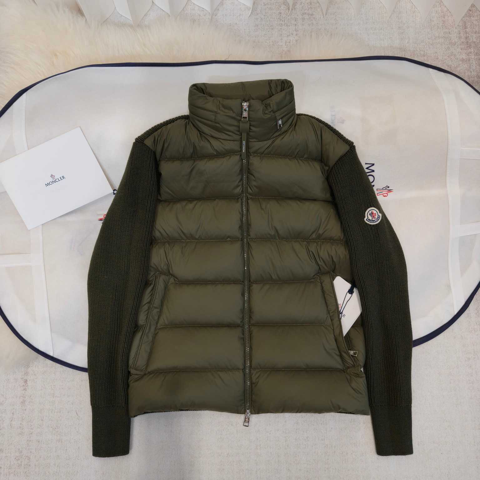 Moncler Padded Wool & Cashmere Zip-Up Cardigan - DesignerGu