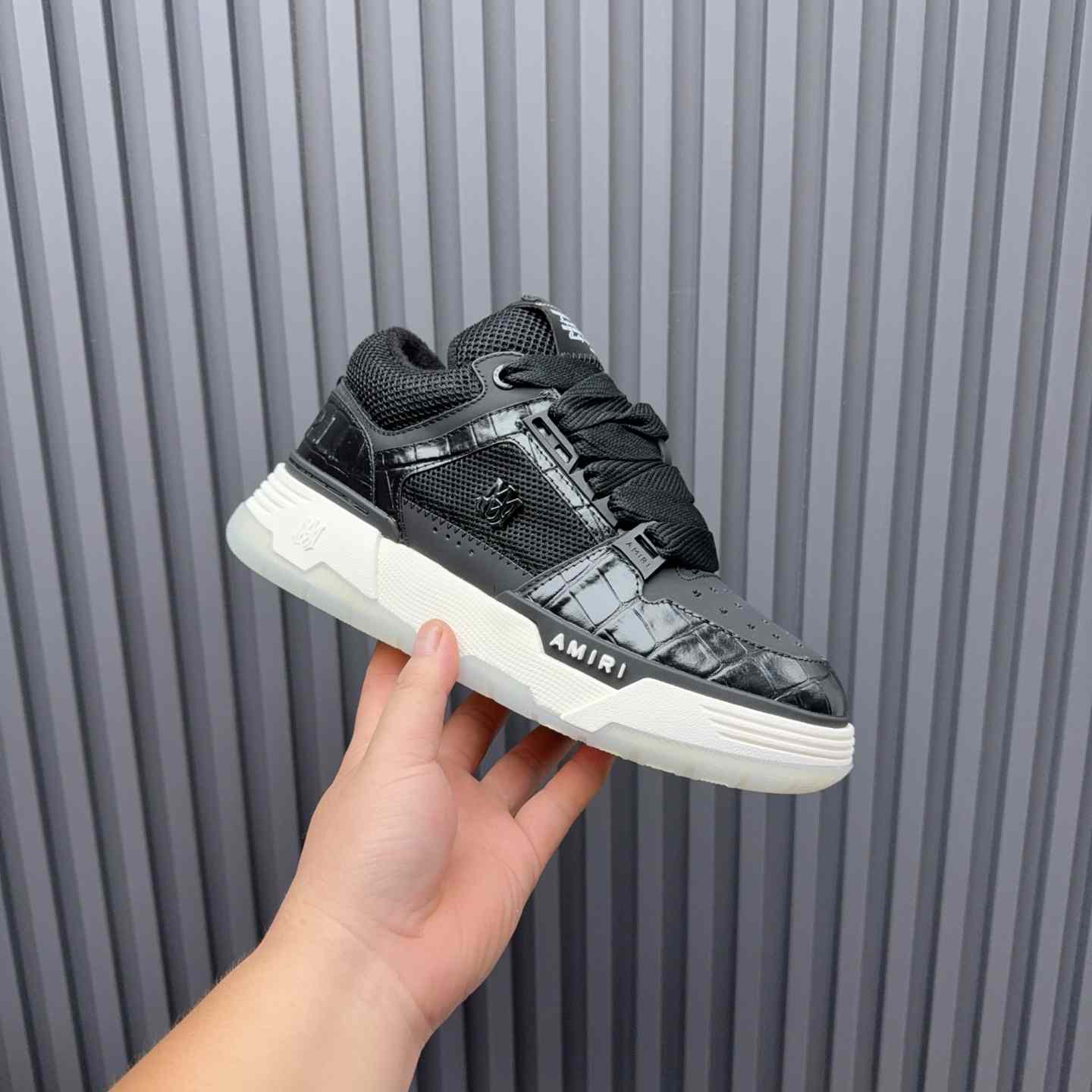 Amiri Croc Debossed Ma-1 - DesignerGu