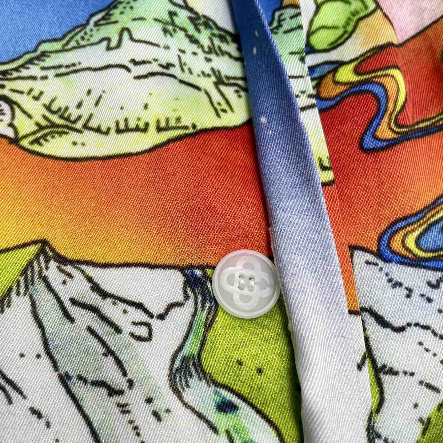 Casablanca La Musique Long Sleeve Silk Shirt   CA3550 - DesignerGu