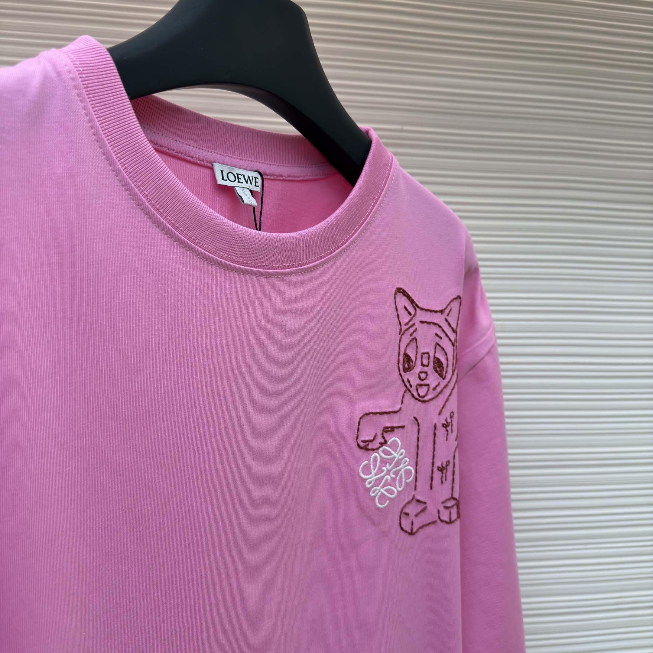 Loewe Loose fit T-shirt In Cotton - DesignerGu