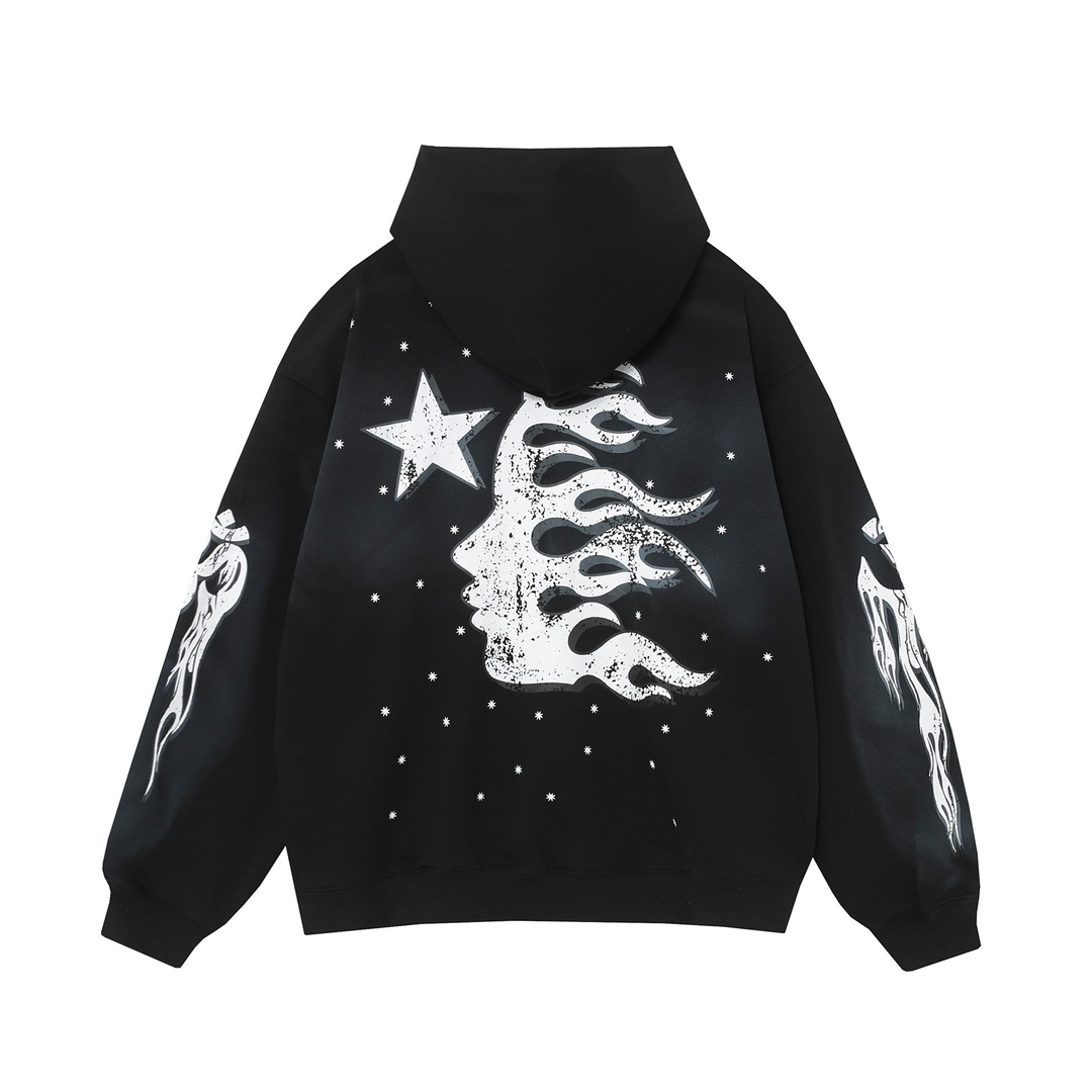 Hellstar Cotton Hoodie And Sweatpant - DesignerGu