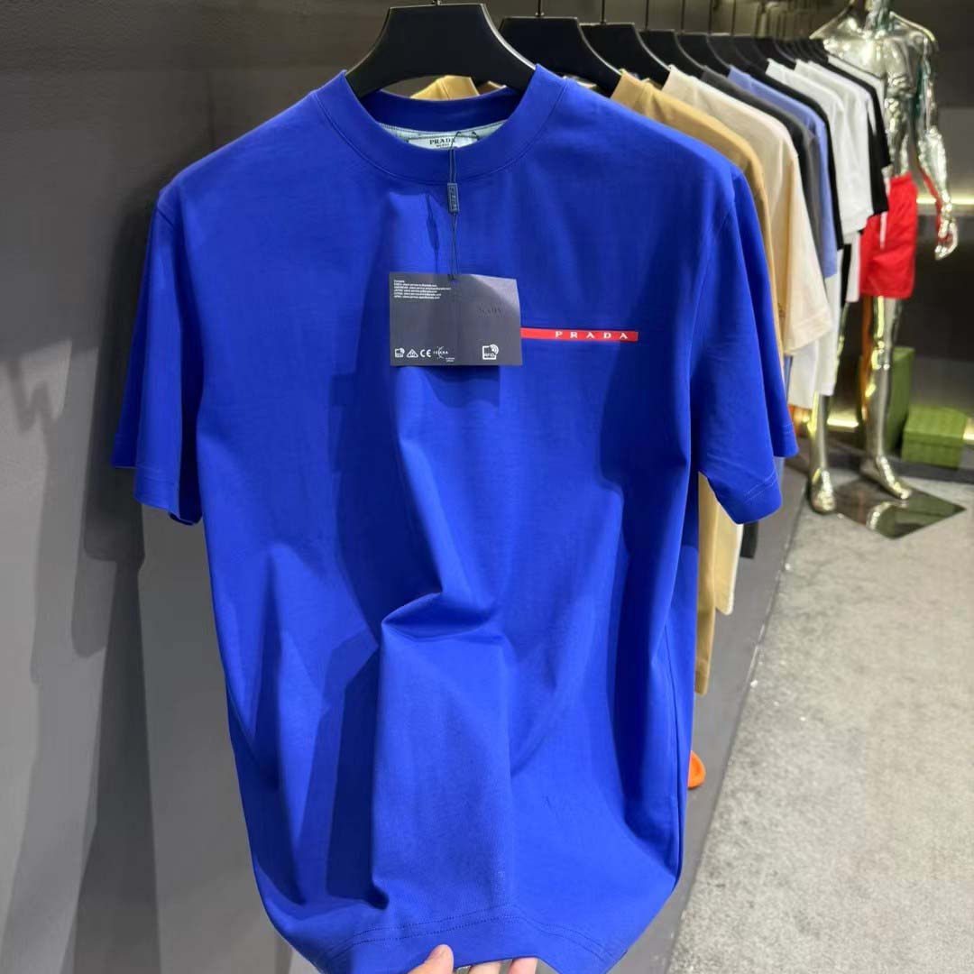 Prada Logo Cotton Tee - DesignerGu