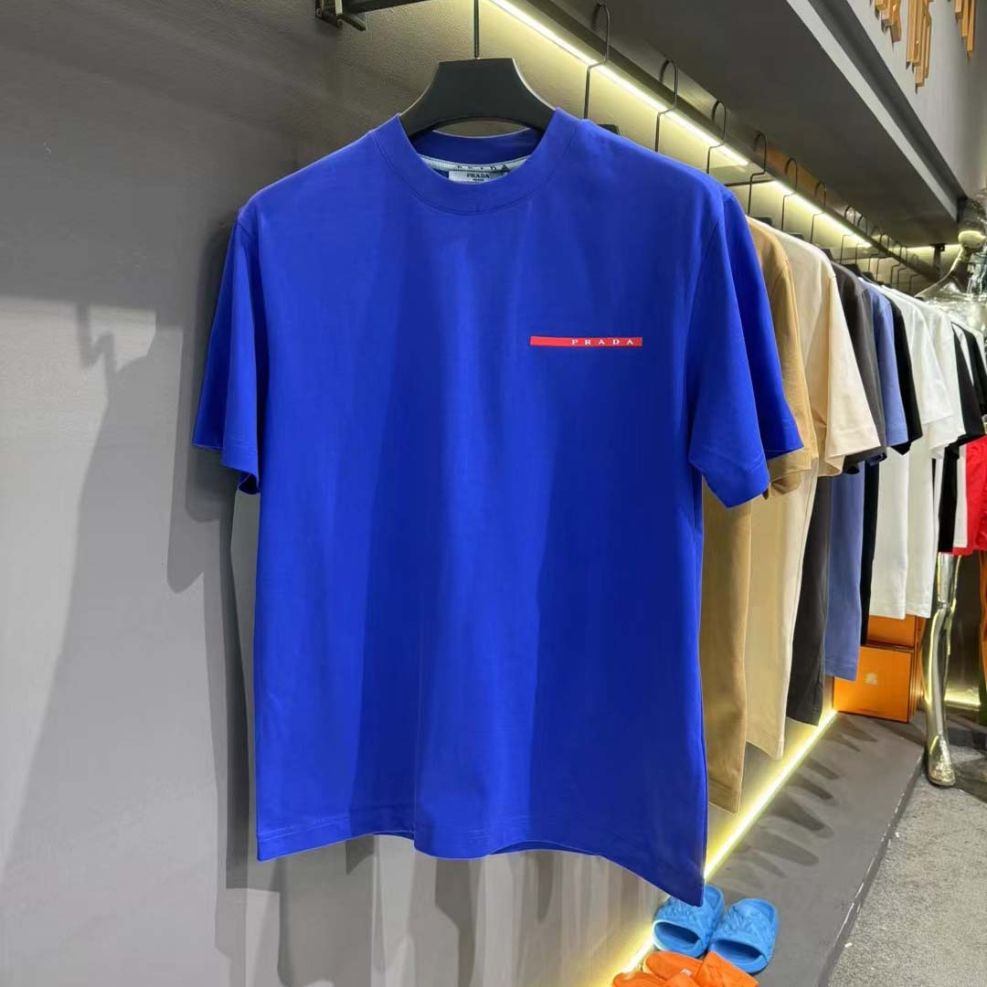 Prada Logo Cotton Tee - DesignerGu