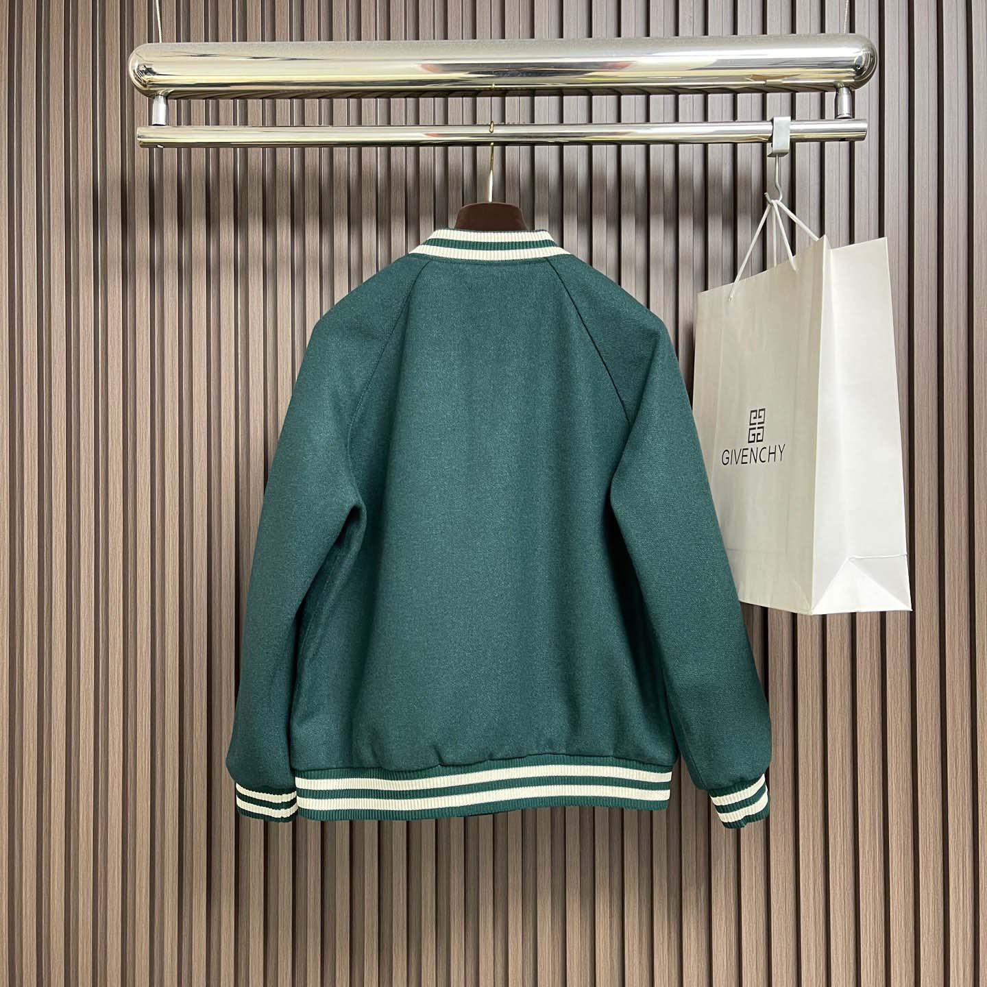 Celine Triomphe Teddy Jacket In Textured Wool - DesignerGu