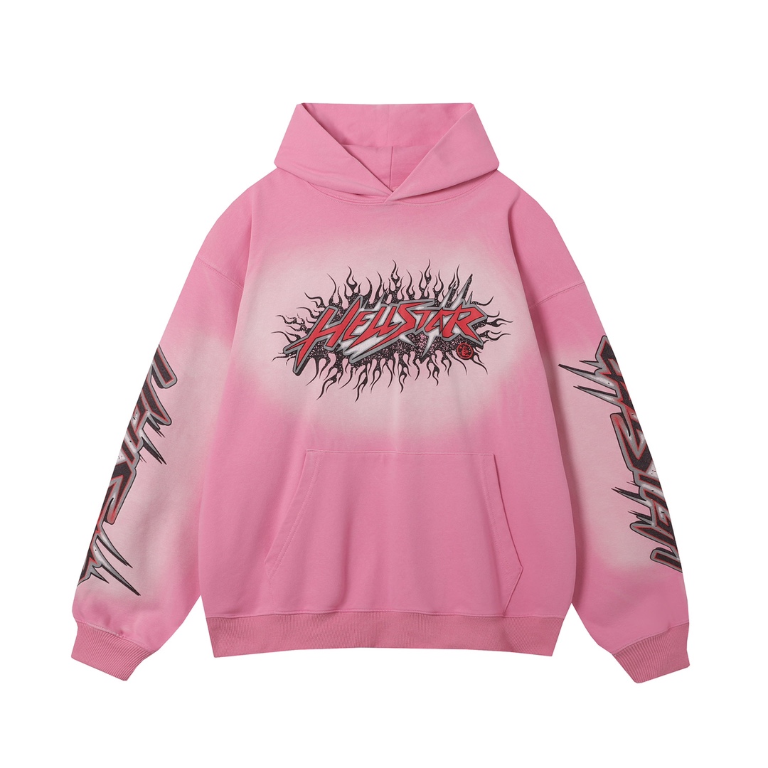 Hellstar Brainwashed Without Brain Hoodie 'Pink' - DesignerGu