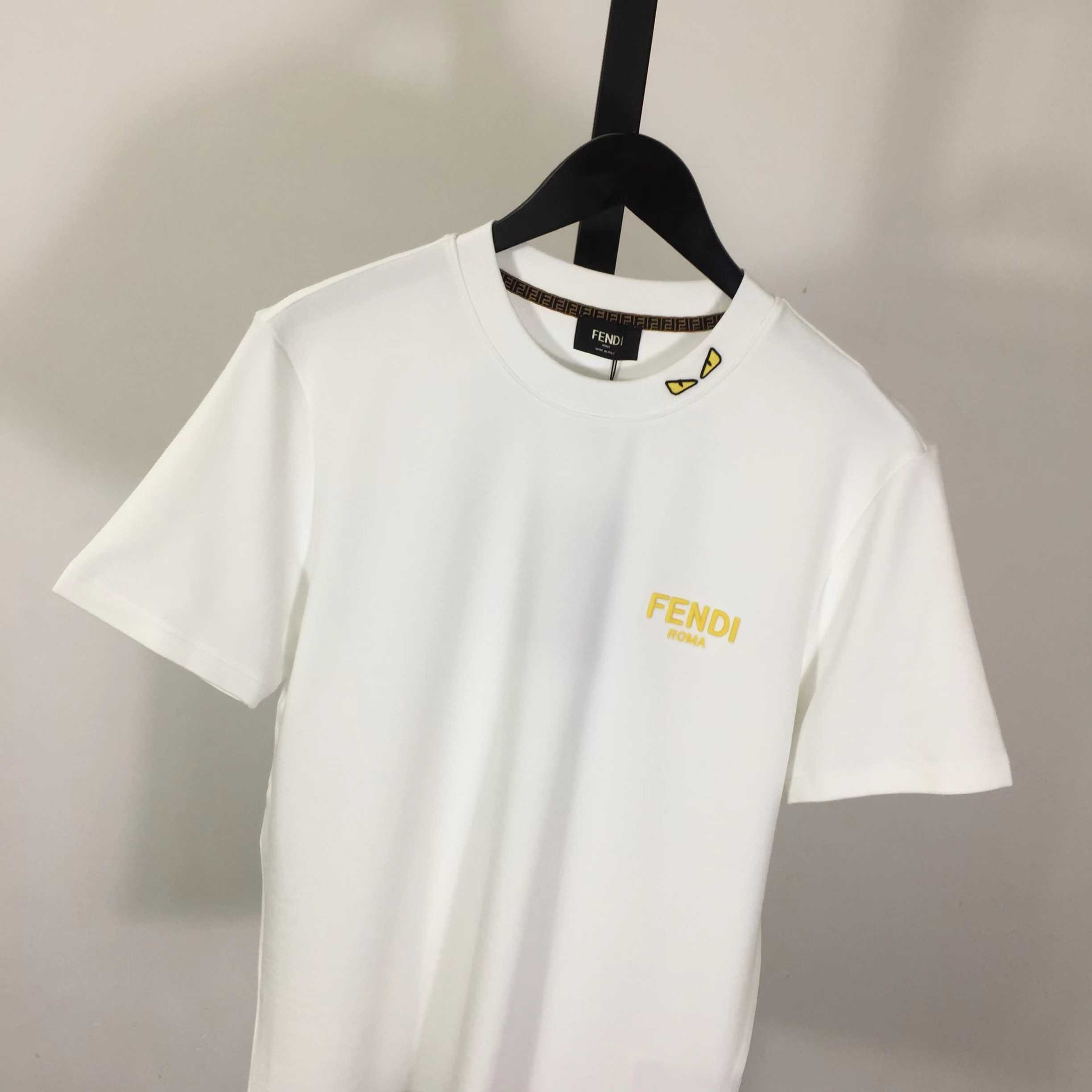 Fendi Cotton Jersey T-shirt  - DesignerGu