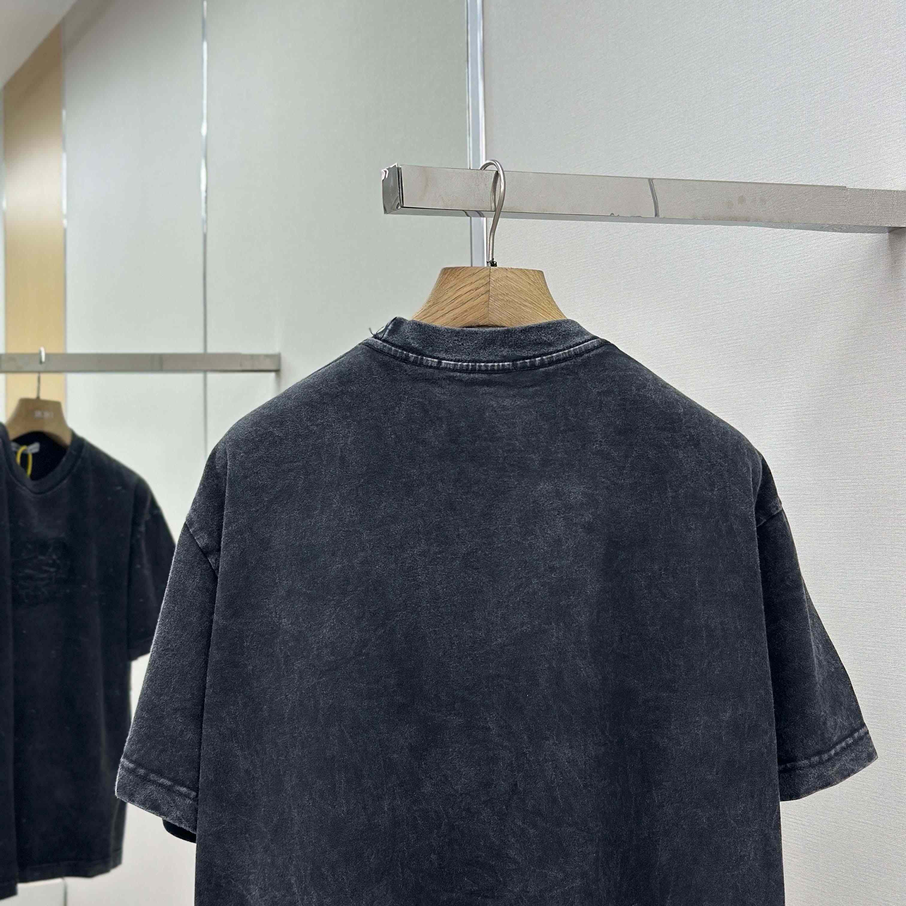 Acne Studios Logo T-shirt - Faded black - DesignerGu
