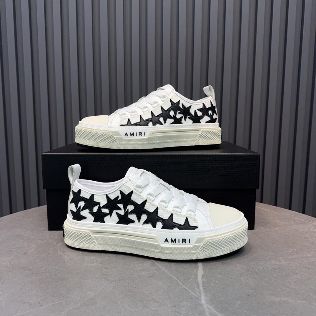 Amiri Stars Court Low-Top Sneakers - DesignerGu