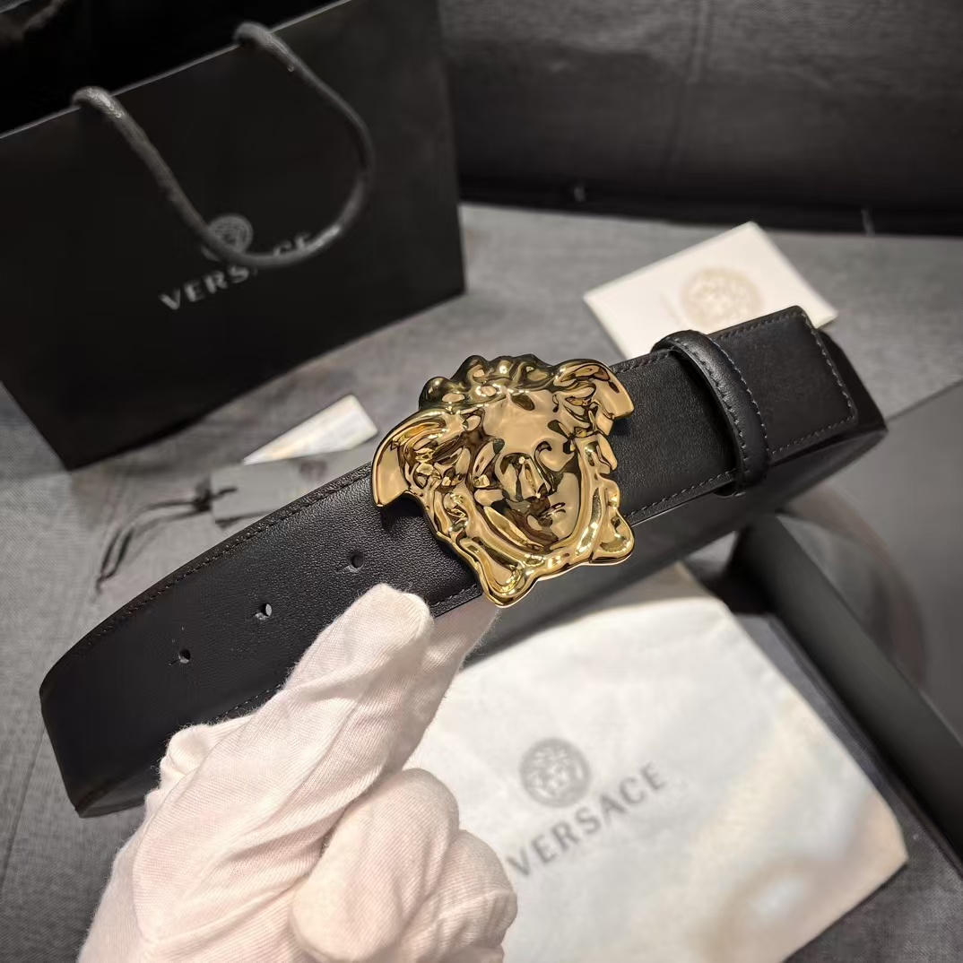 Versace Leather Belt   40mm - DesignerGu