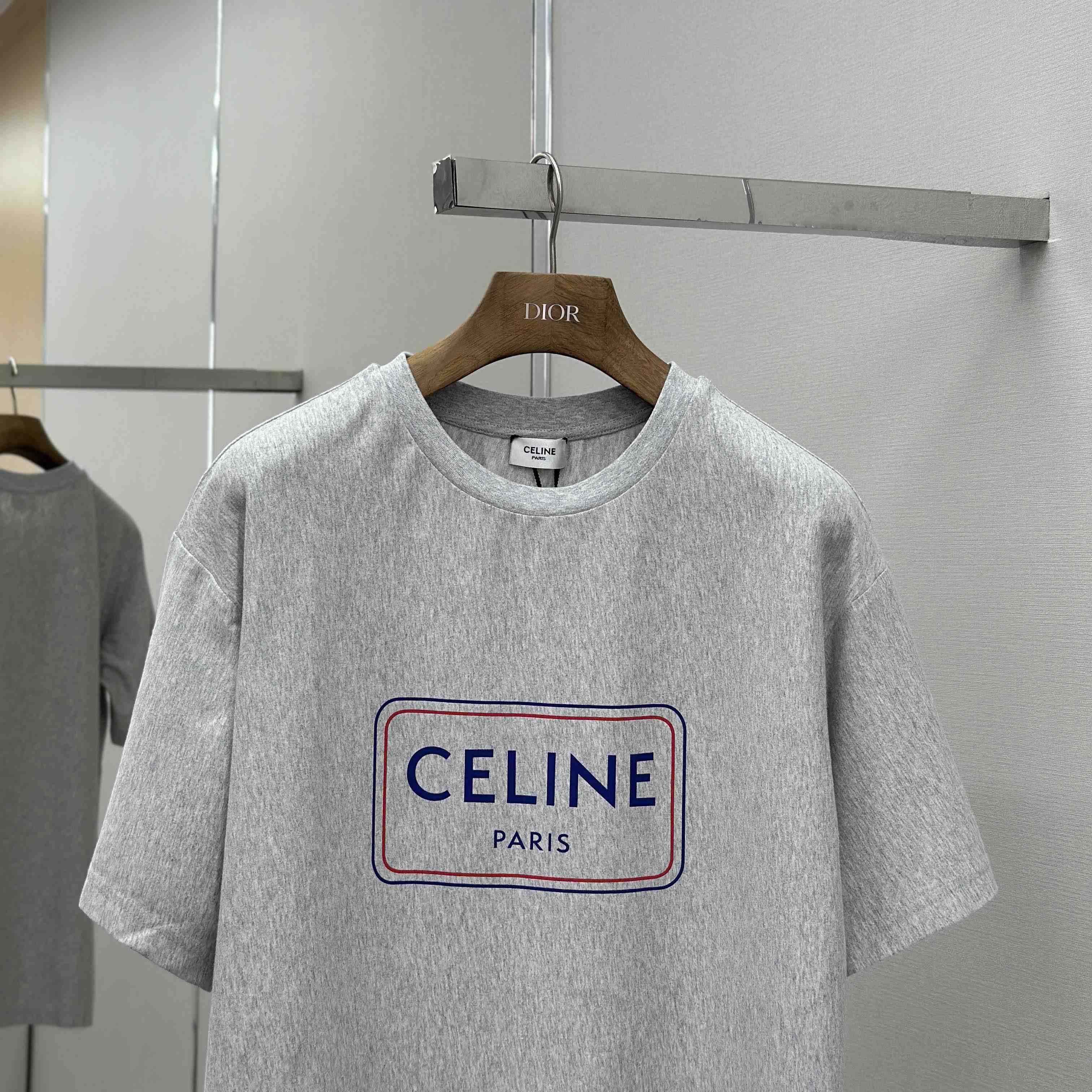 Celine Loose T-shirt In Cotton Jersey - DesignerGu