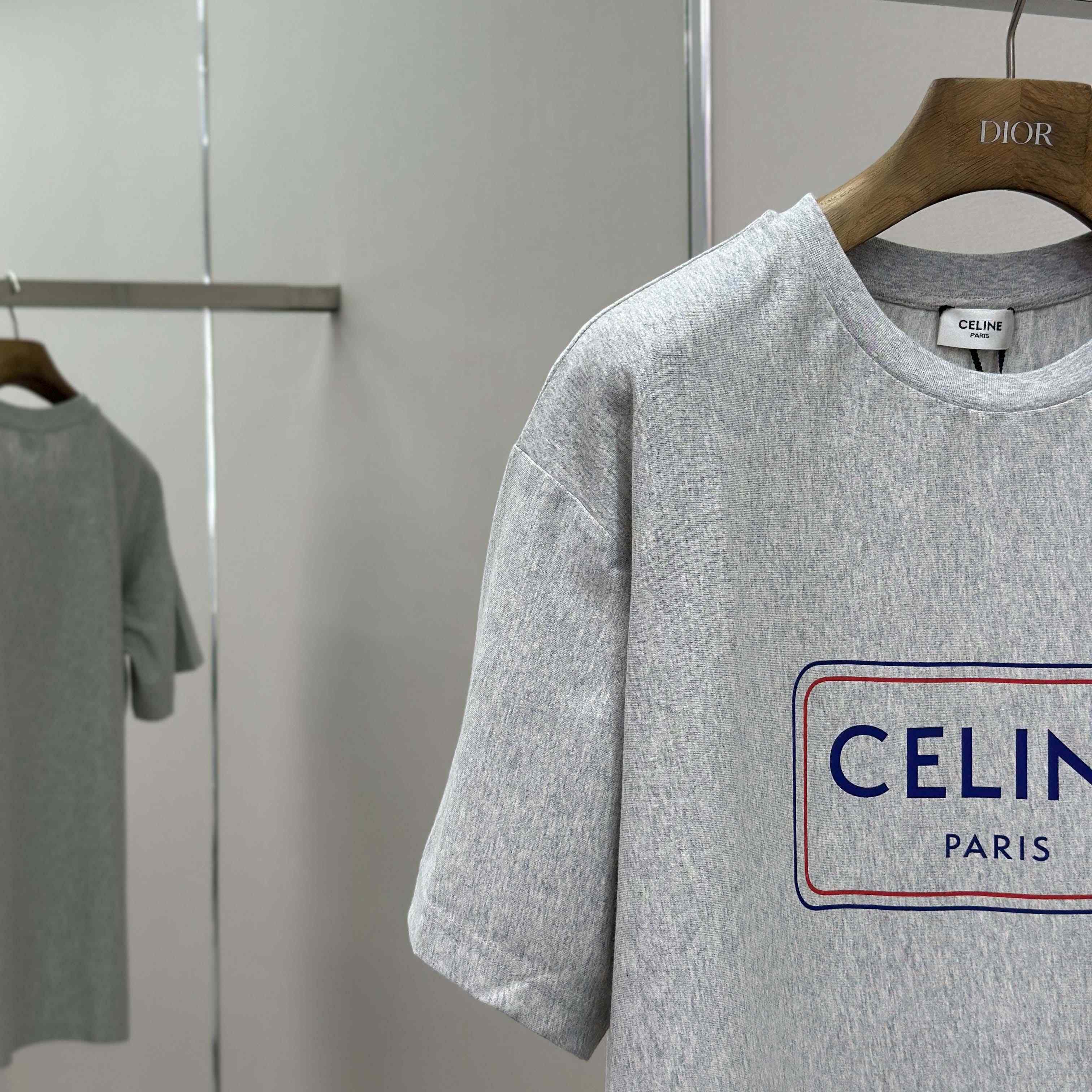 Celine Loose T-shirt In Cotton Jersey - DesignerGu