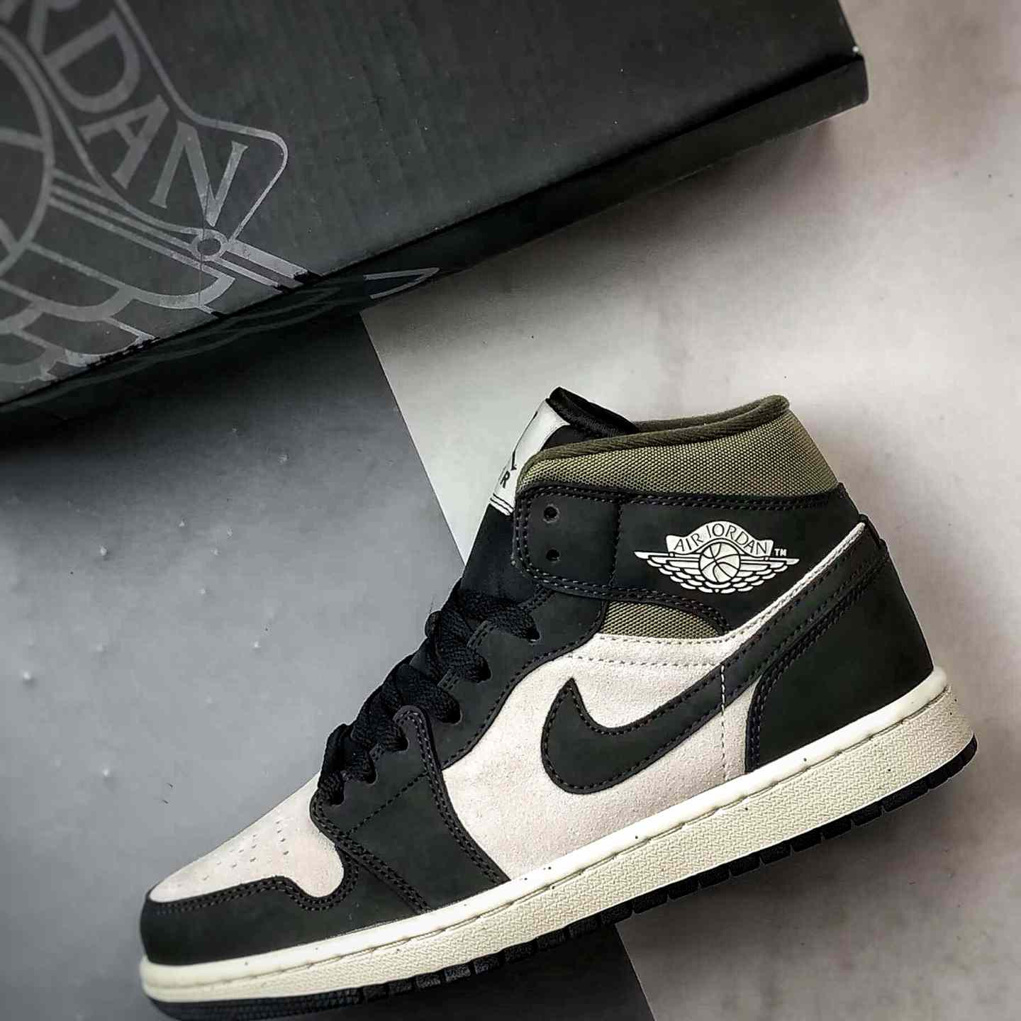 Air Jordan 1 Mid “Olive Green” | HV4091-102 - DesignerGu