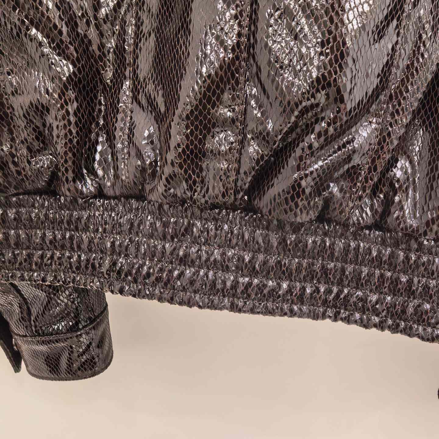 Tom Ford men's Python-effect Leather Jacket - DesignerGu