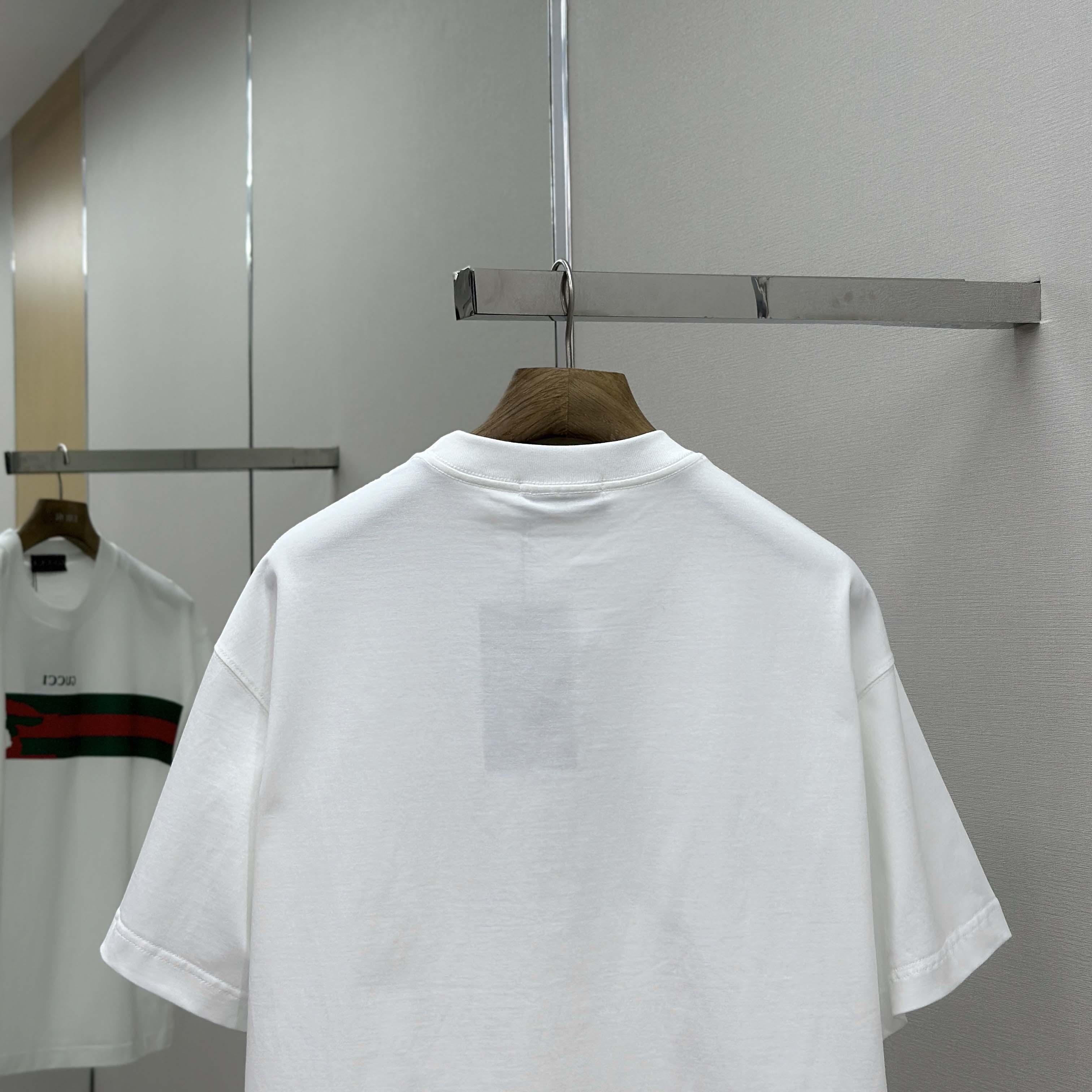 Gucci Cotton Jersey T-shirt With Print - DesignerGu