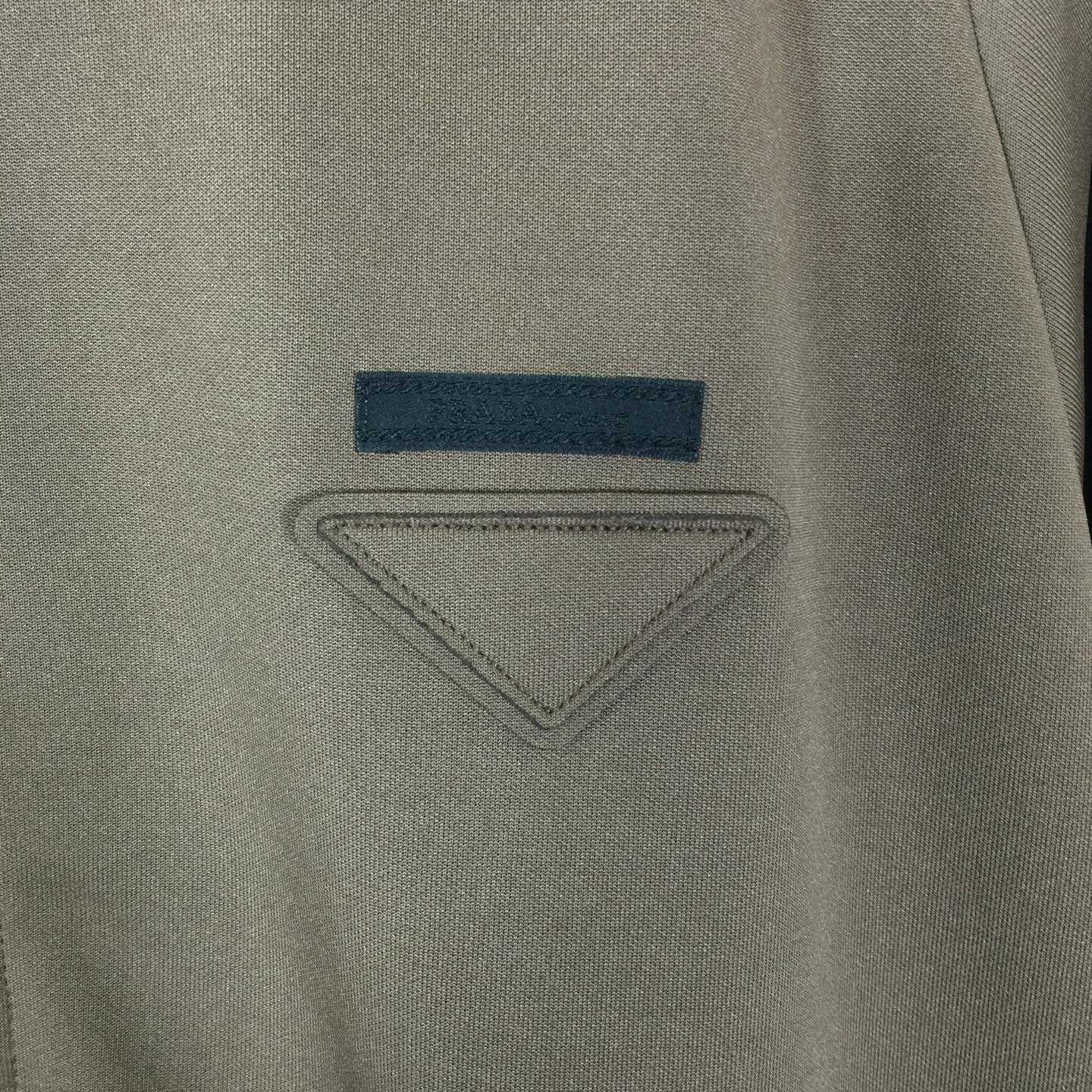 Prada Logo-patch Bomber Jacket - DesignerGu