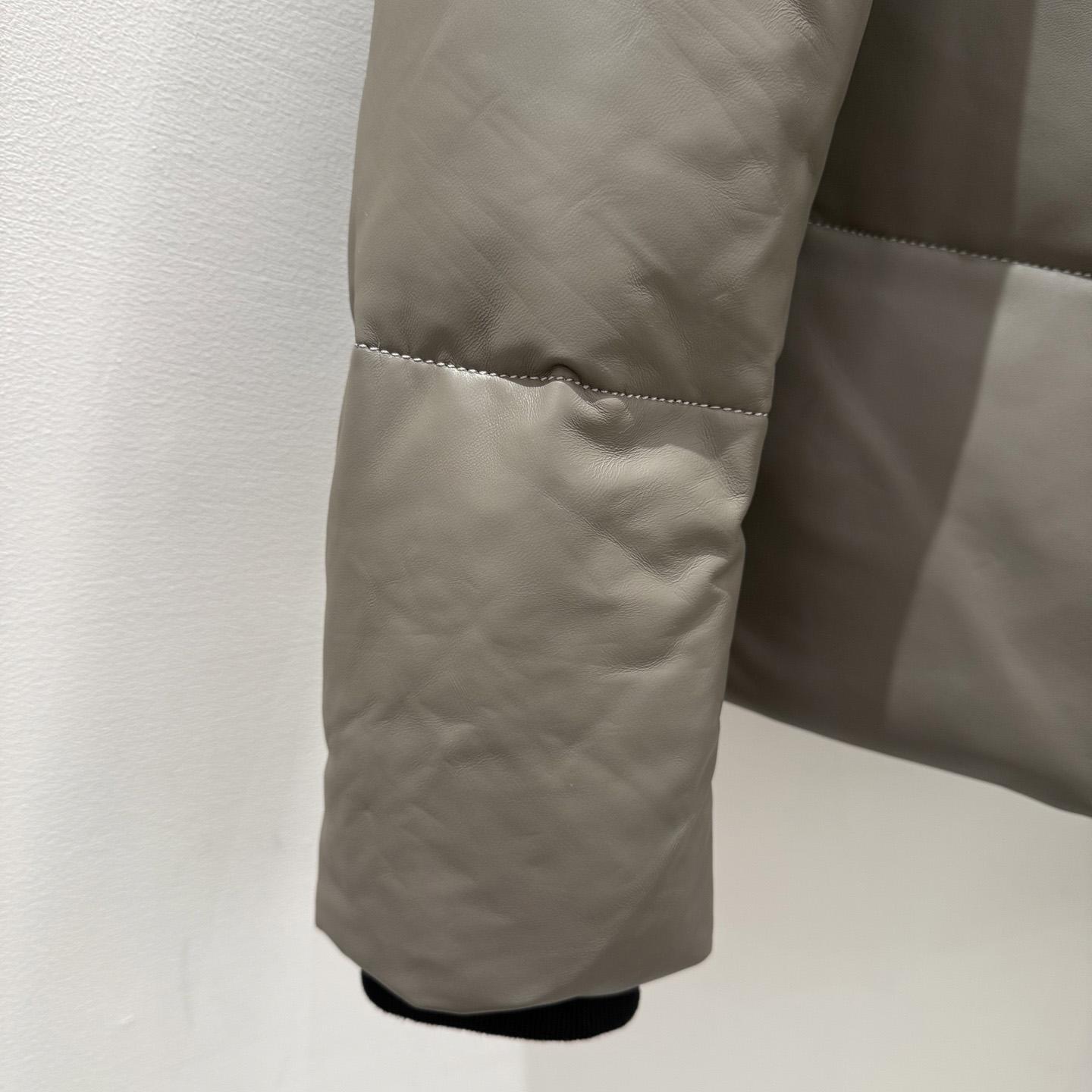 Louis Vuitton Leather Down Jacket  - DesignerGu